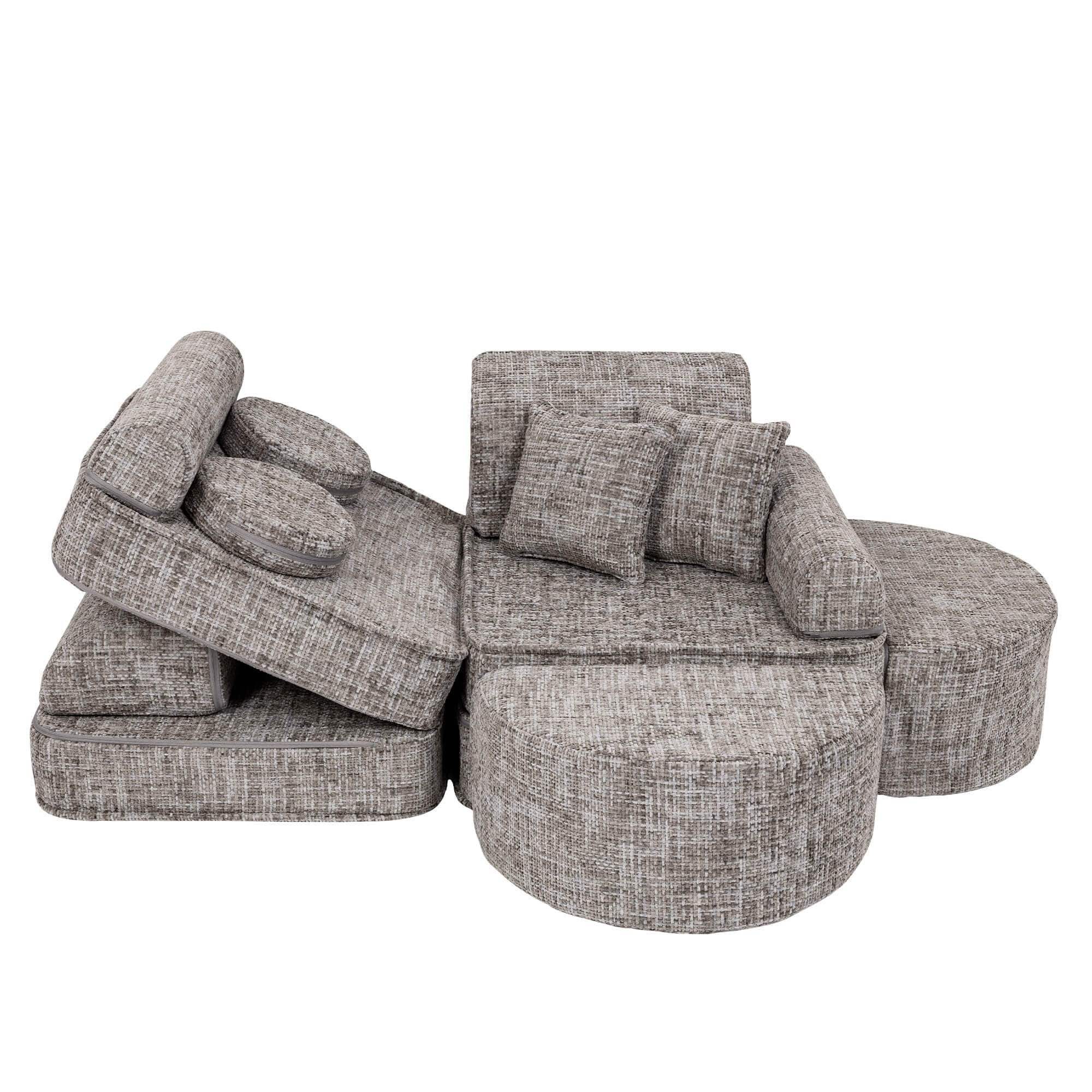 Meowbaby Tangle Sofa Max – Modular Kids Play Sofa Bed | 12 Pieces