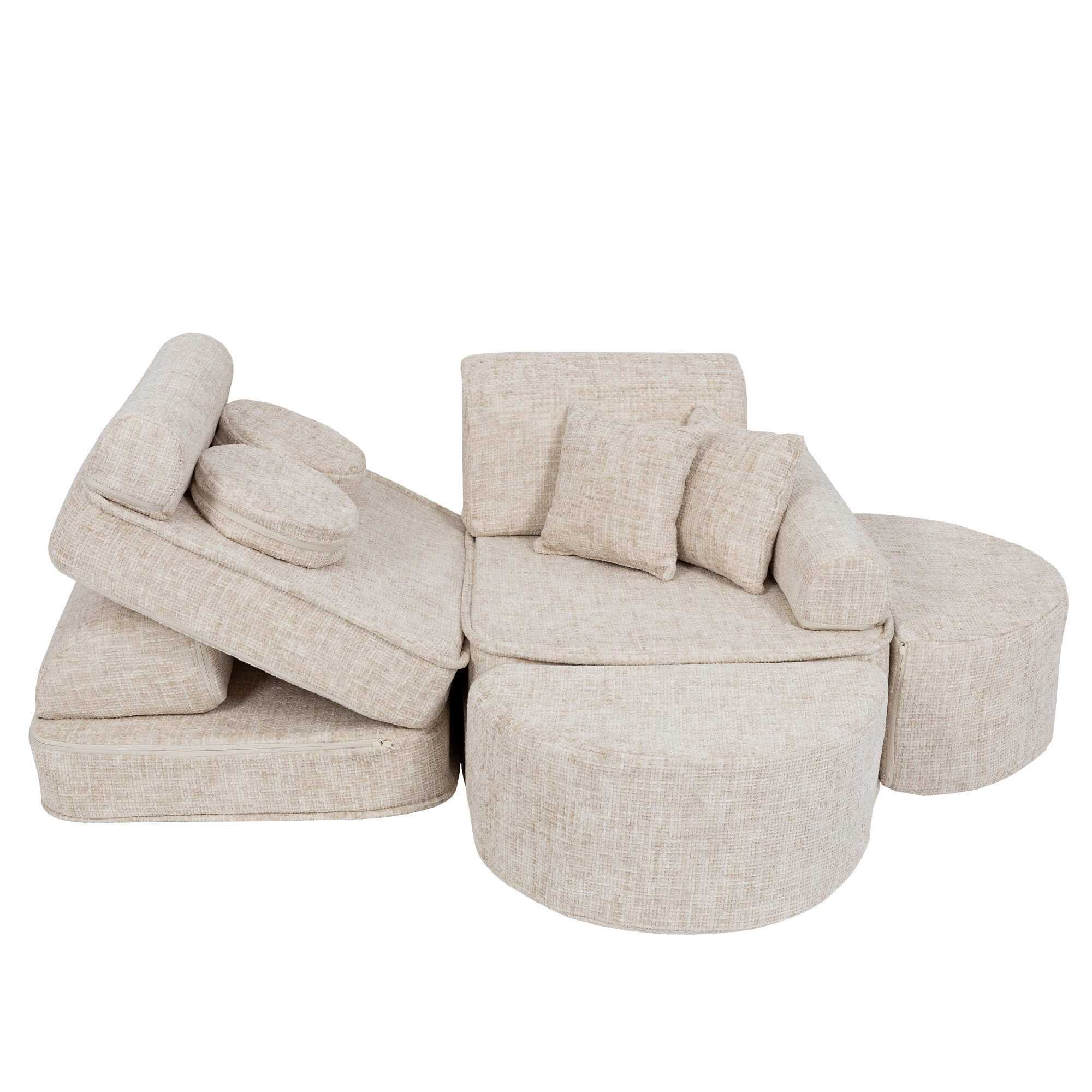 Meowbaby Tangle Sofa Max – Modular Kids Play Sofa Bed | 12 Pieces