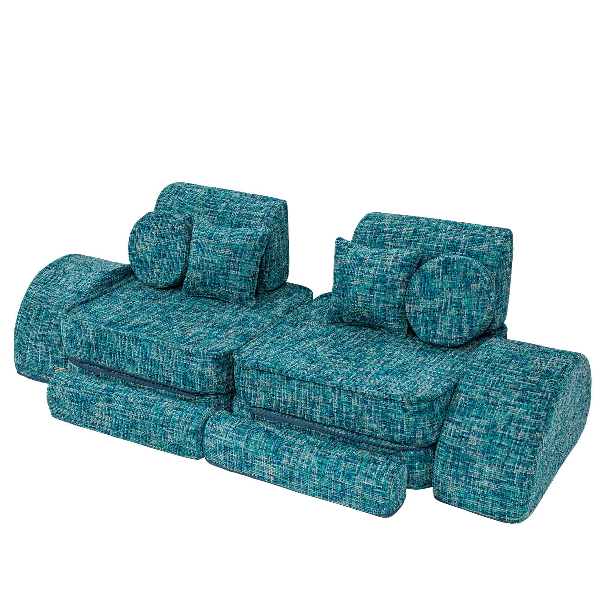 Meowbaby Tangle Sofa Max – Modular Kids Play Sofa Bed | 12 Pieces