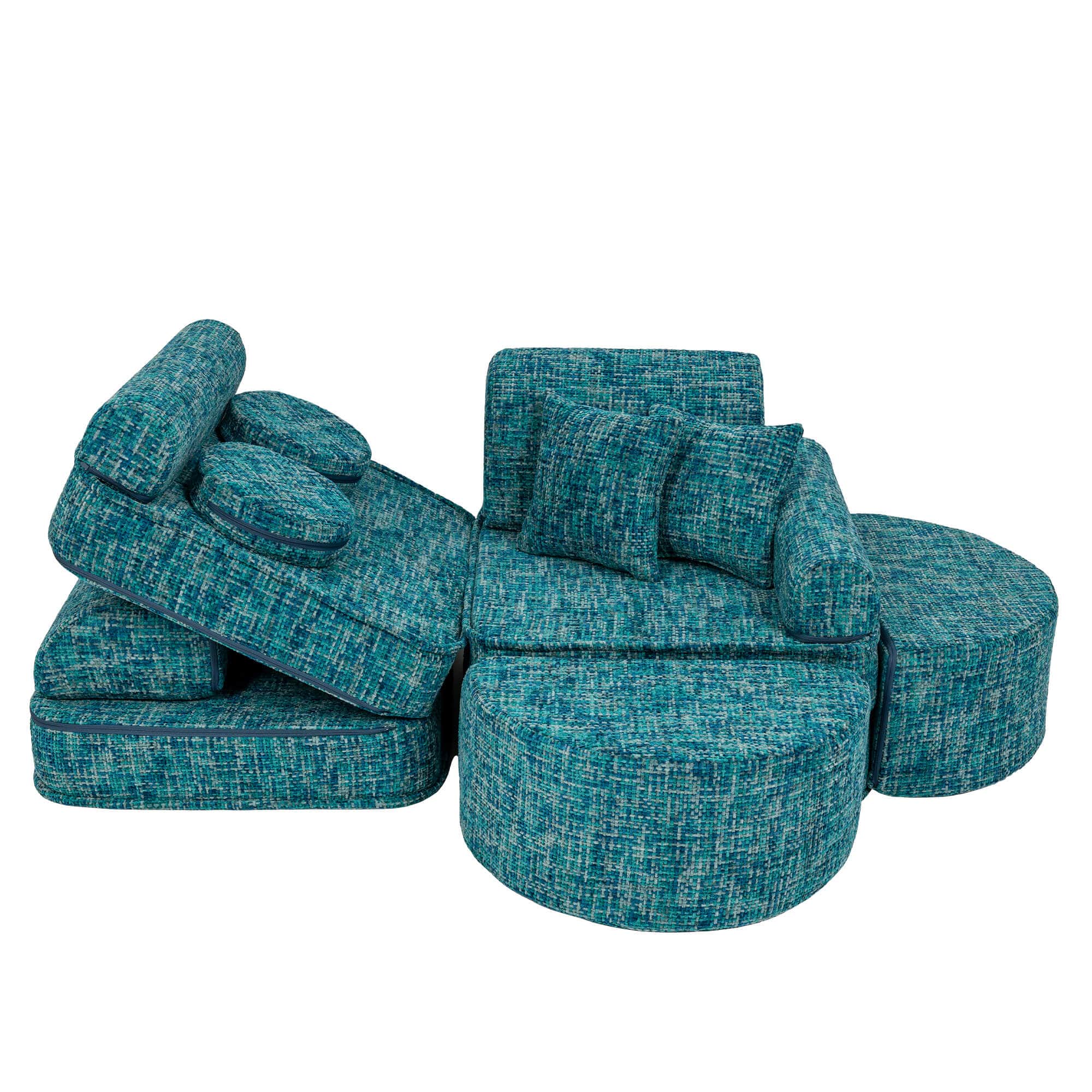 Meowbaby Tangle Sofa Max – Modular Kids Play Sofa Bed | 12 Pieces