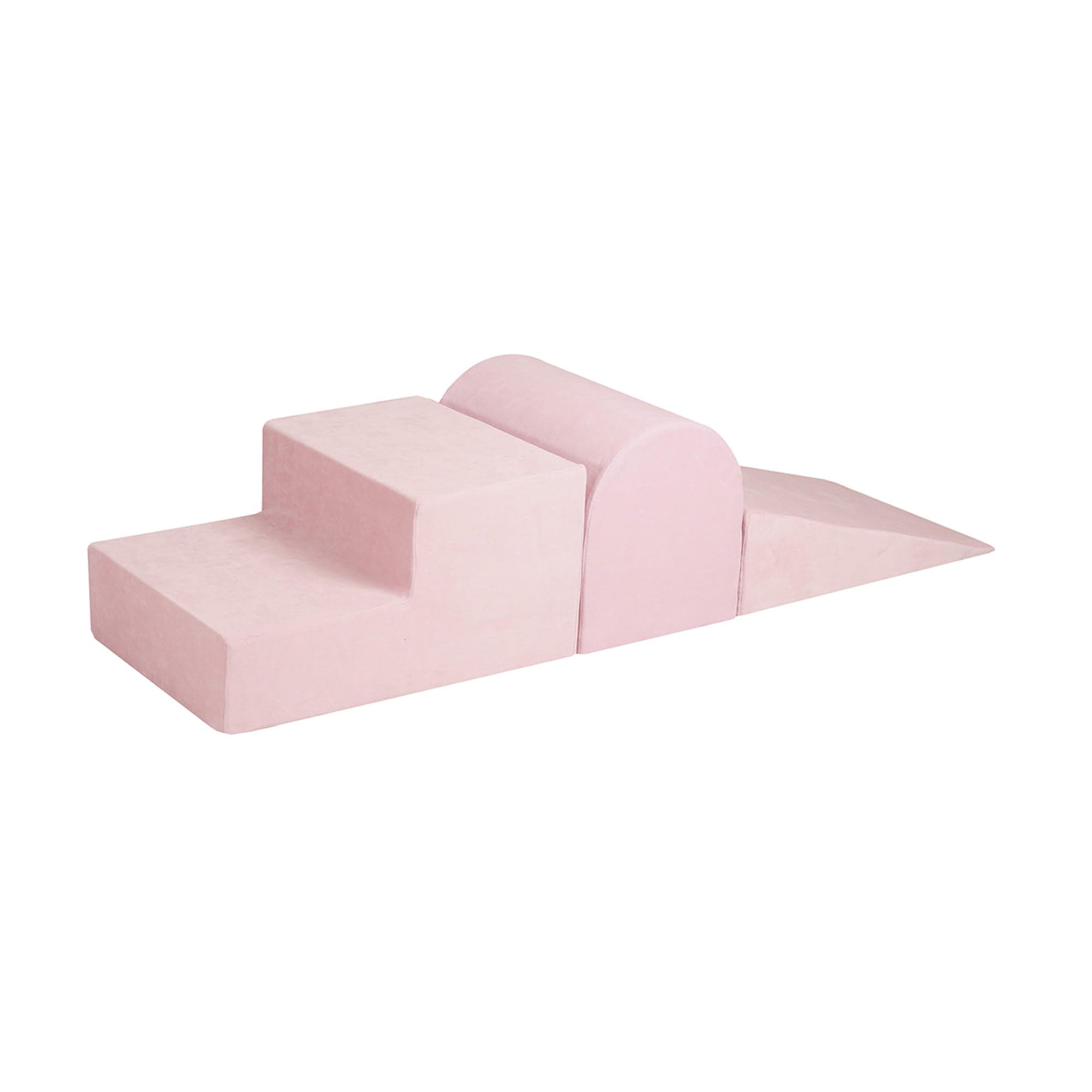 Meowbaby Velvet Kids Foam Climbing Blocks - Baby Soft Play Set | 3 Elements
