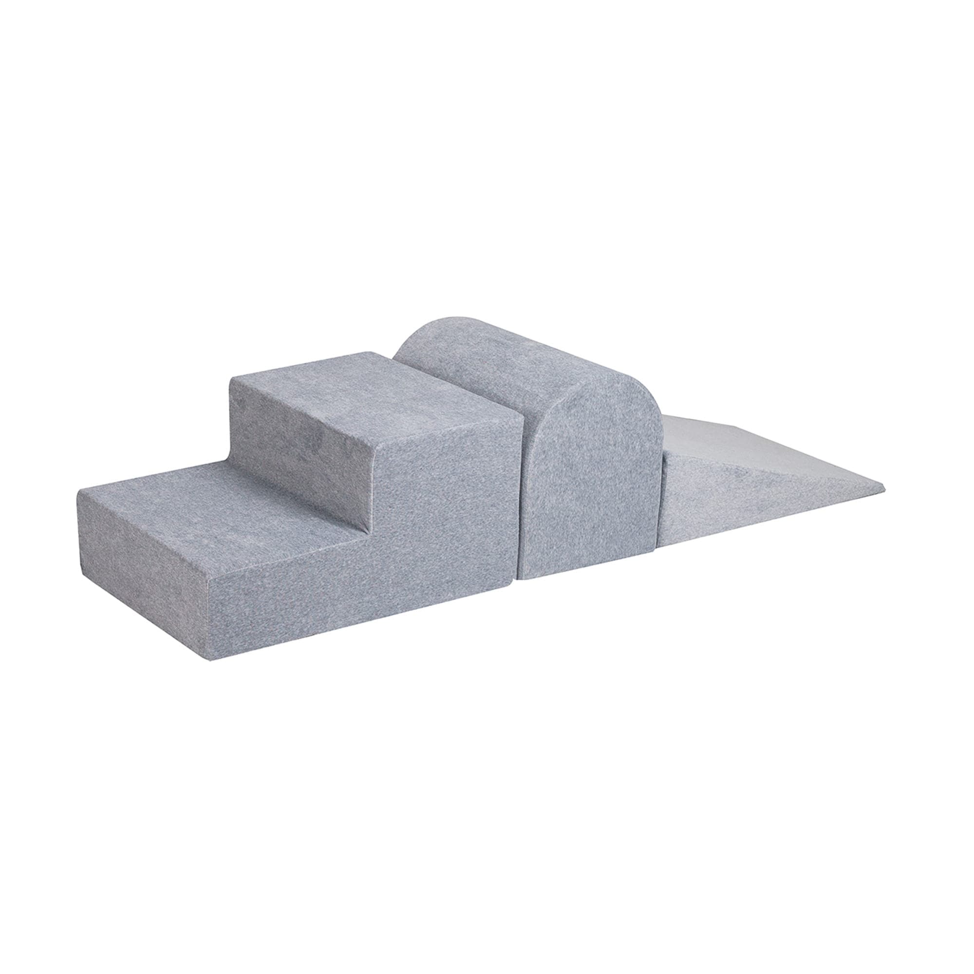 Meowbaby Velvet Kids Foam Climbing Blocks - Baby Soft Play Set | 3 Elements