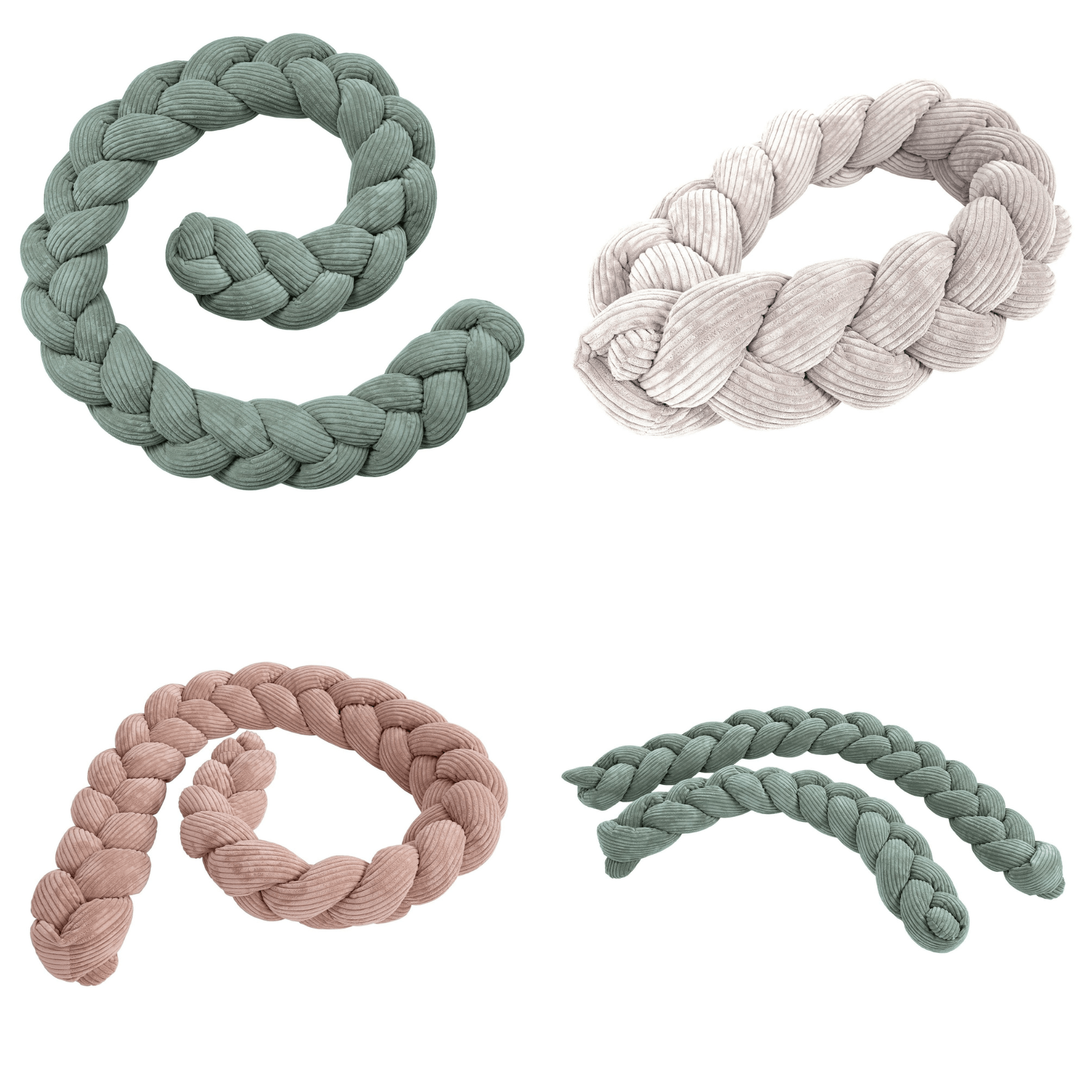 Meowbaby Warkocz Ochronny do Łóżeczka – Miękki Ochraniacz dla Dziecka | Aesthetic