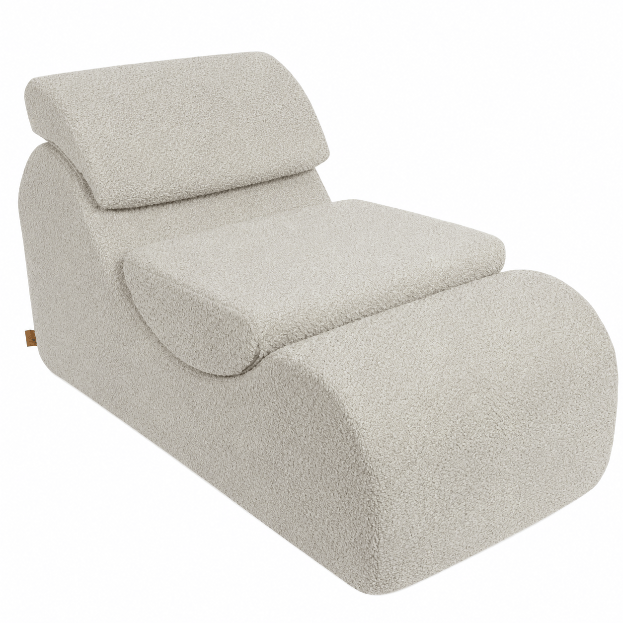 Meowbaby Wygodny Fotel dla Dziecka - Wave Lounger | Boucle