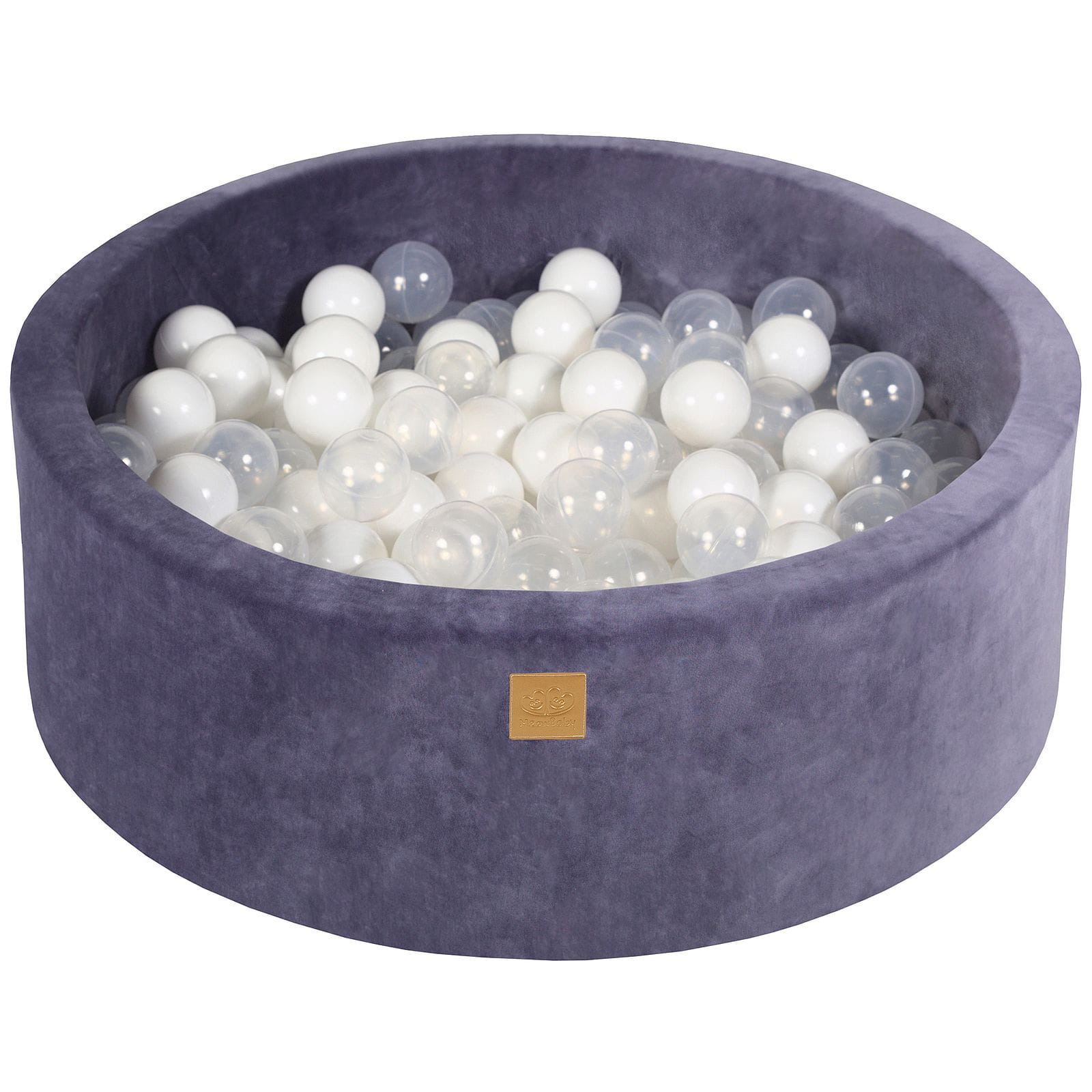 Piscina di Palline in Velvet Grigio-Blu