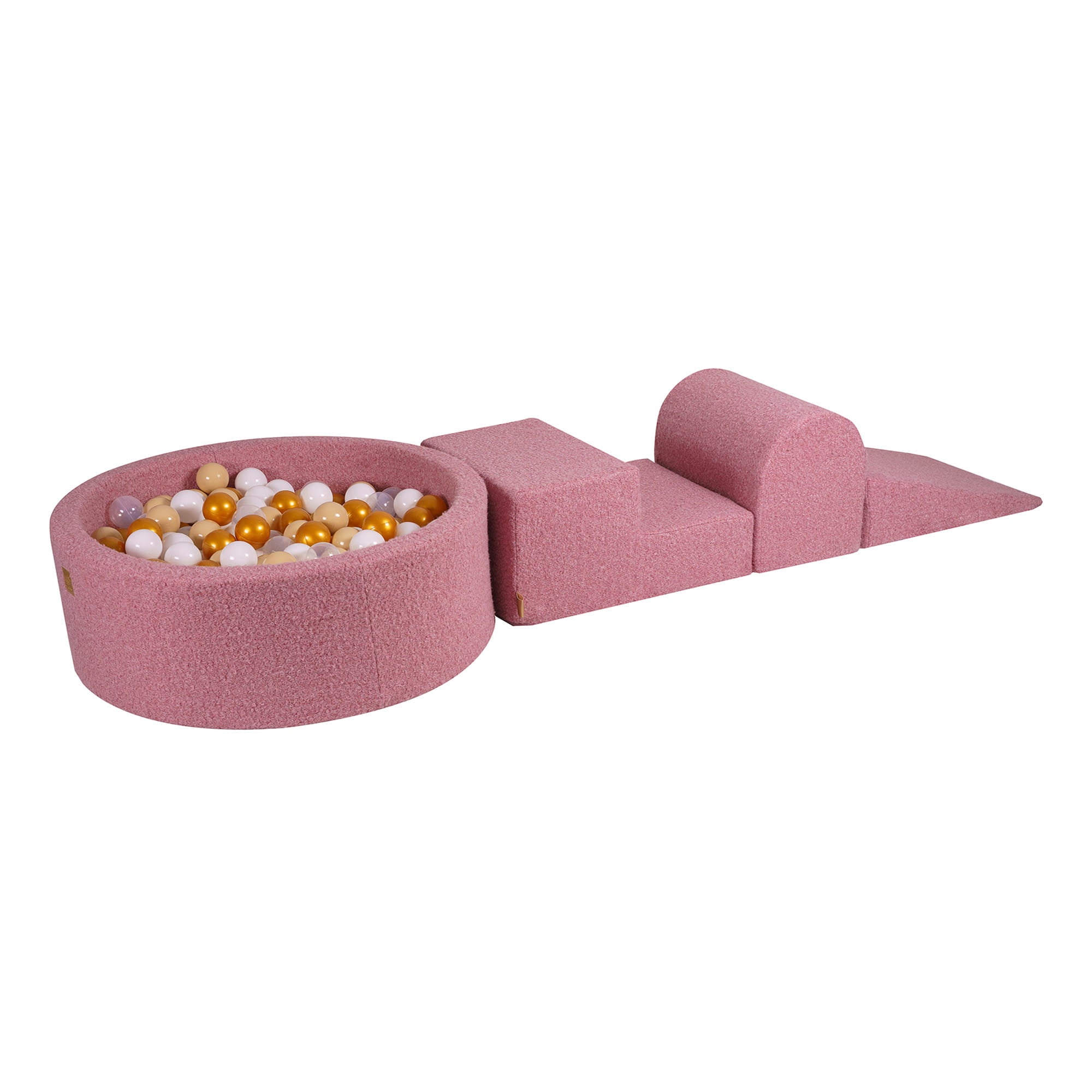 Aire de jeux en mousse Boucle 4 éléments rose