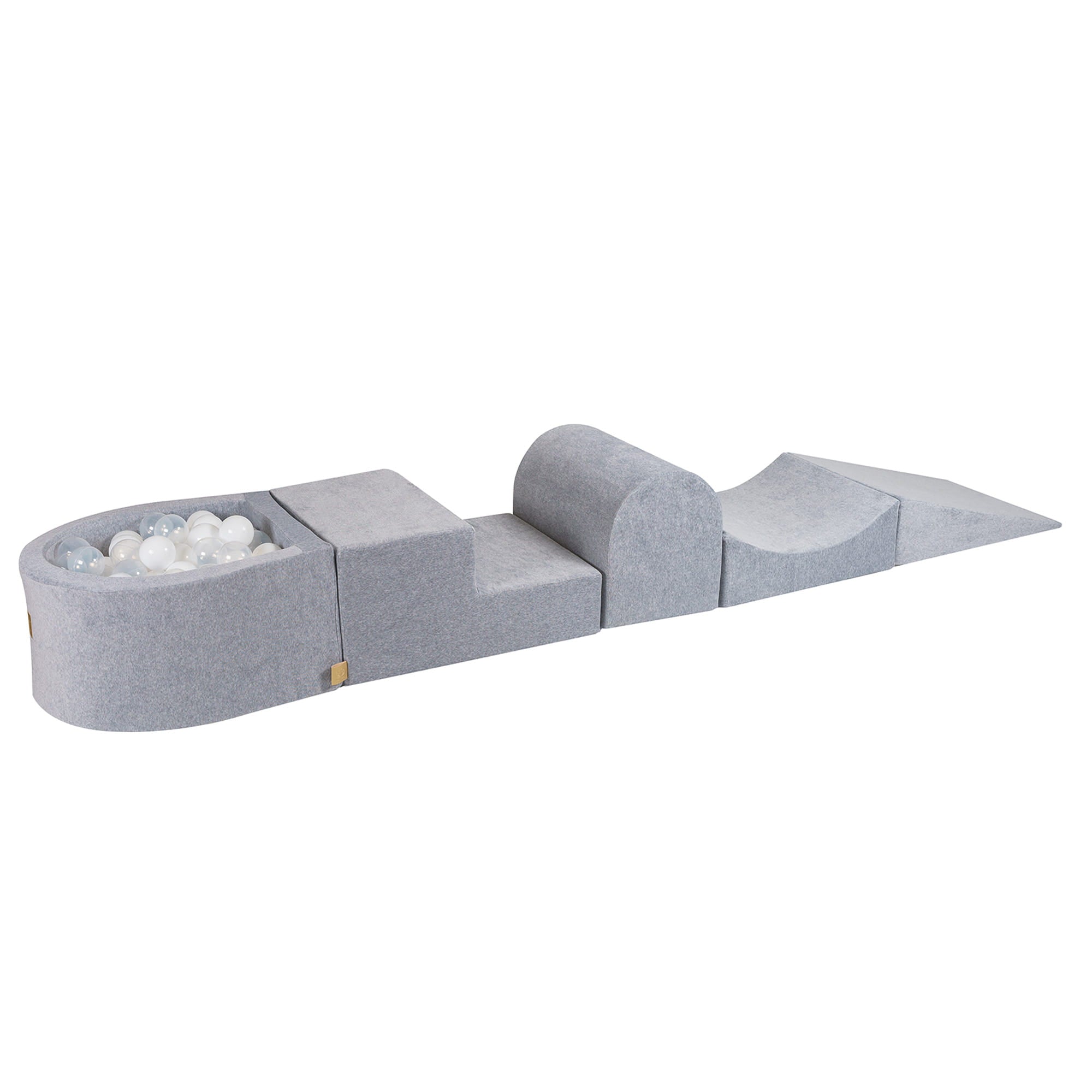 Velvet Foam Playground 5 Elements Light grey Meowbaby