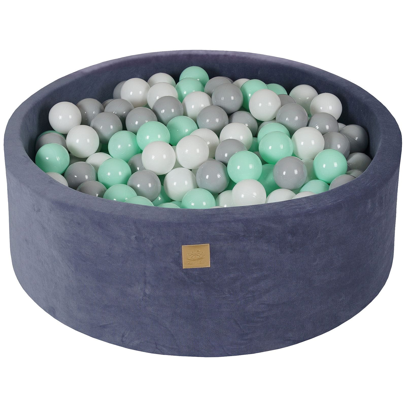 Velvet Ball Pit Grey-Blue