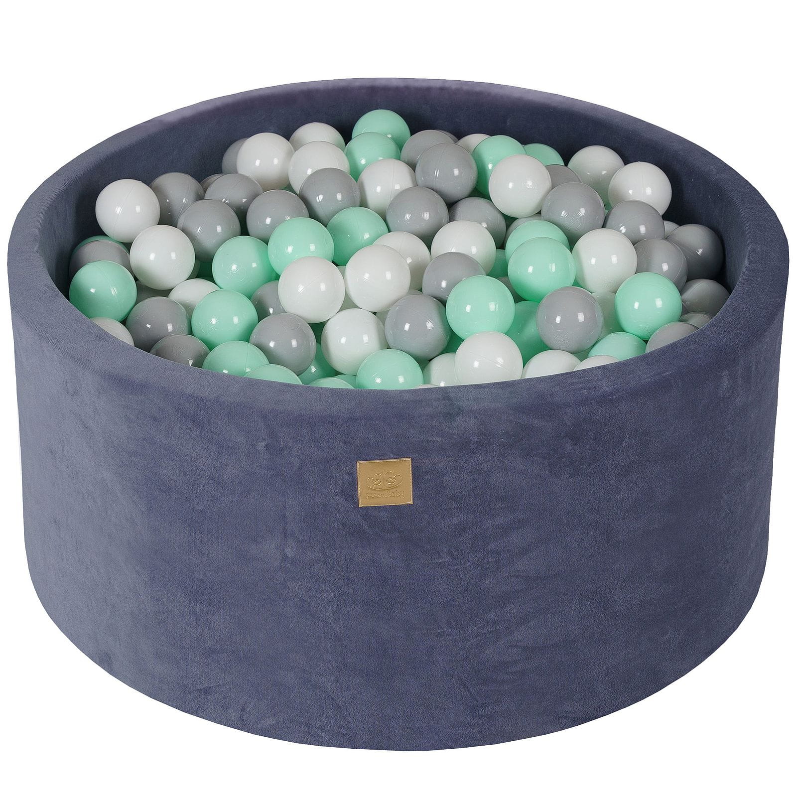 Velvet Ball Pit Grey-Blue