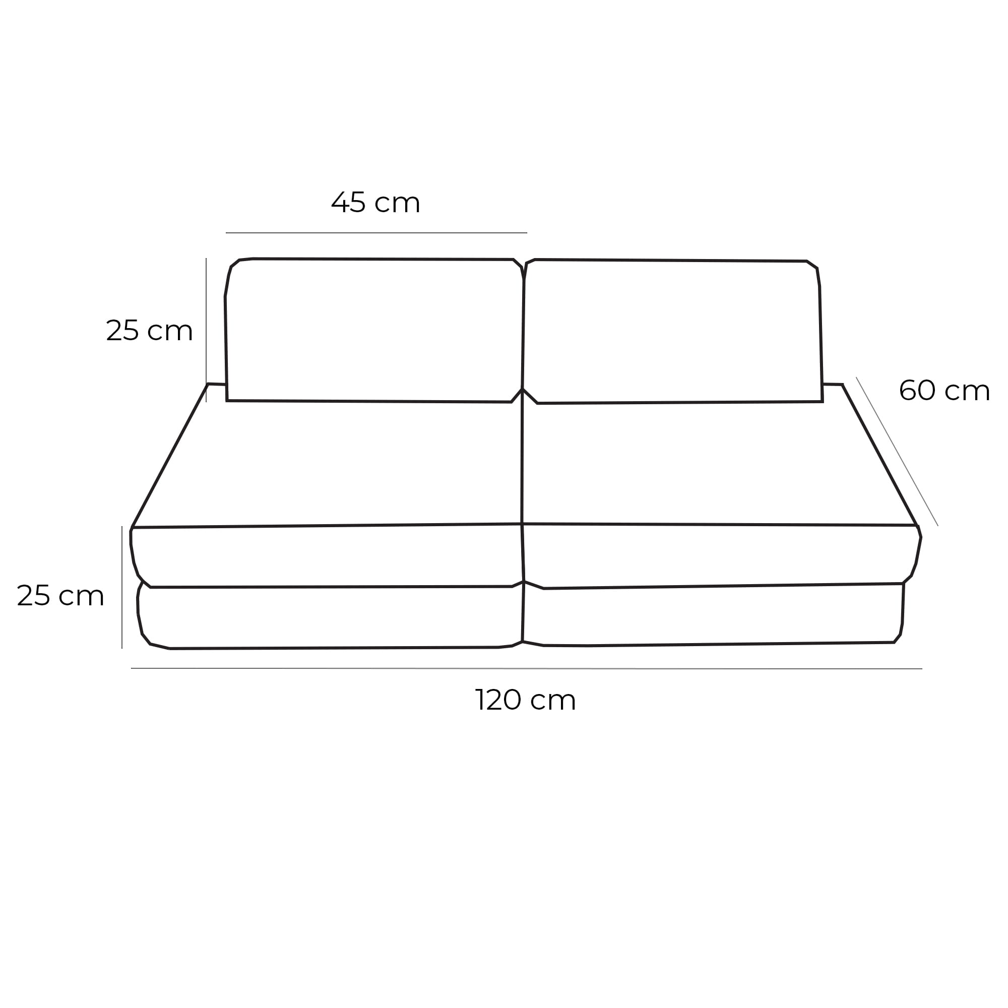 Pocket Sofa Slimcord Basic SizeMeowbaby