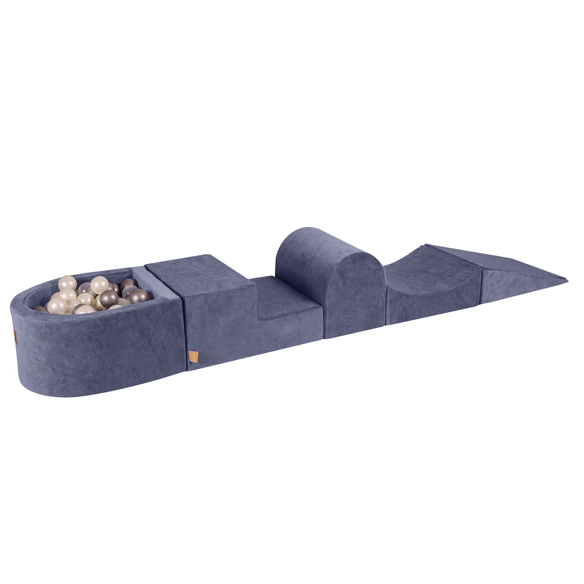 Velvet Foam Playground 5 Elements Gray-blue Meowbaby