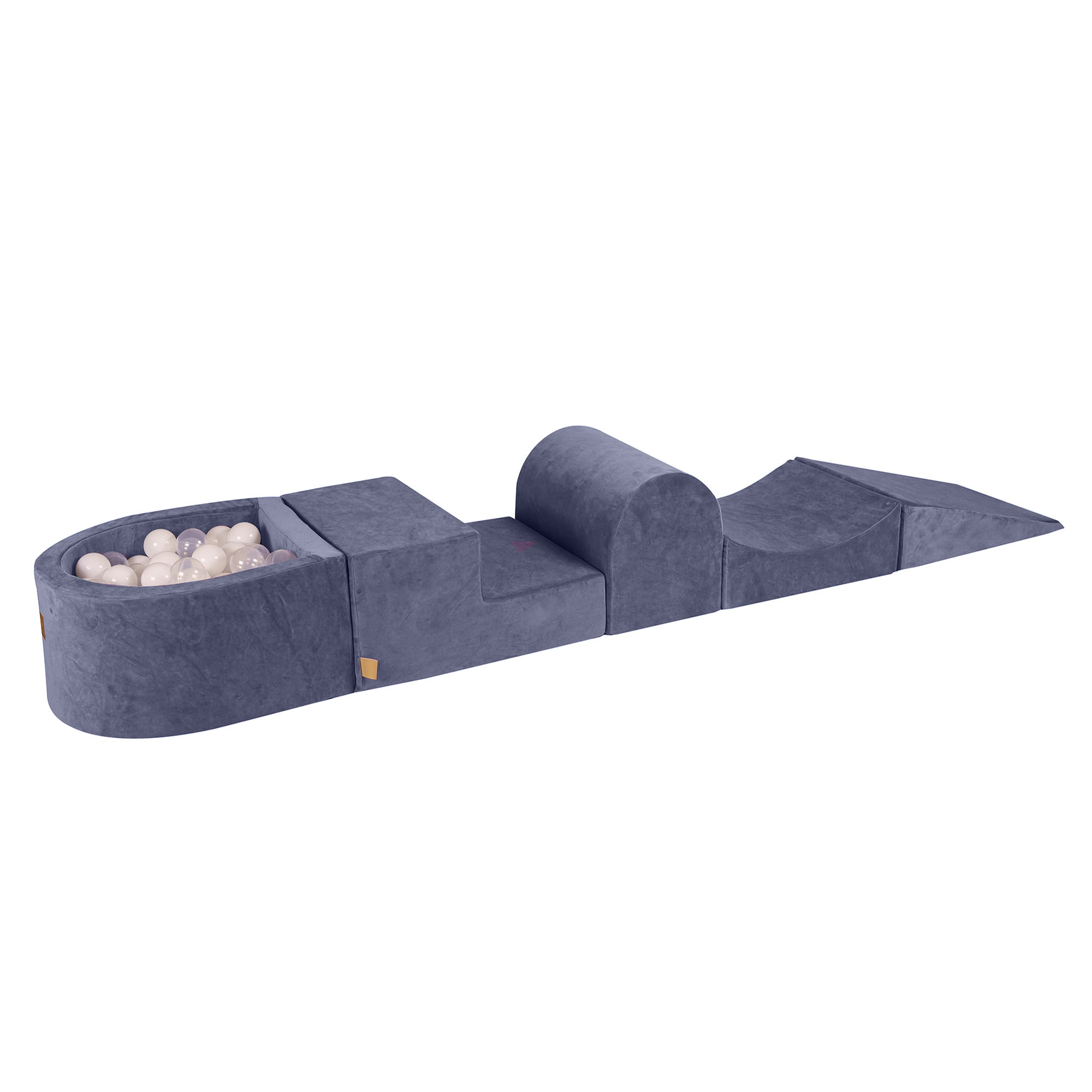 Velvet Foam Playground 5 Elements Grey-Blue