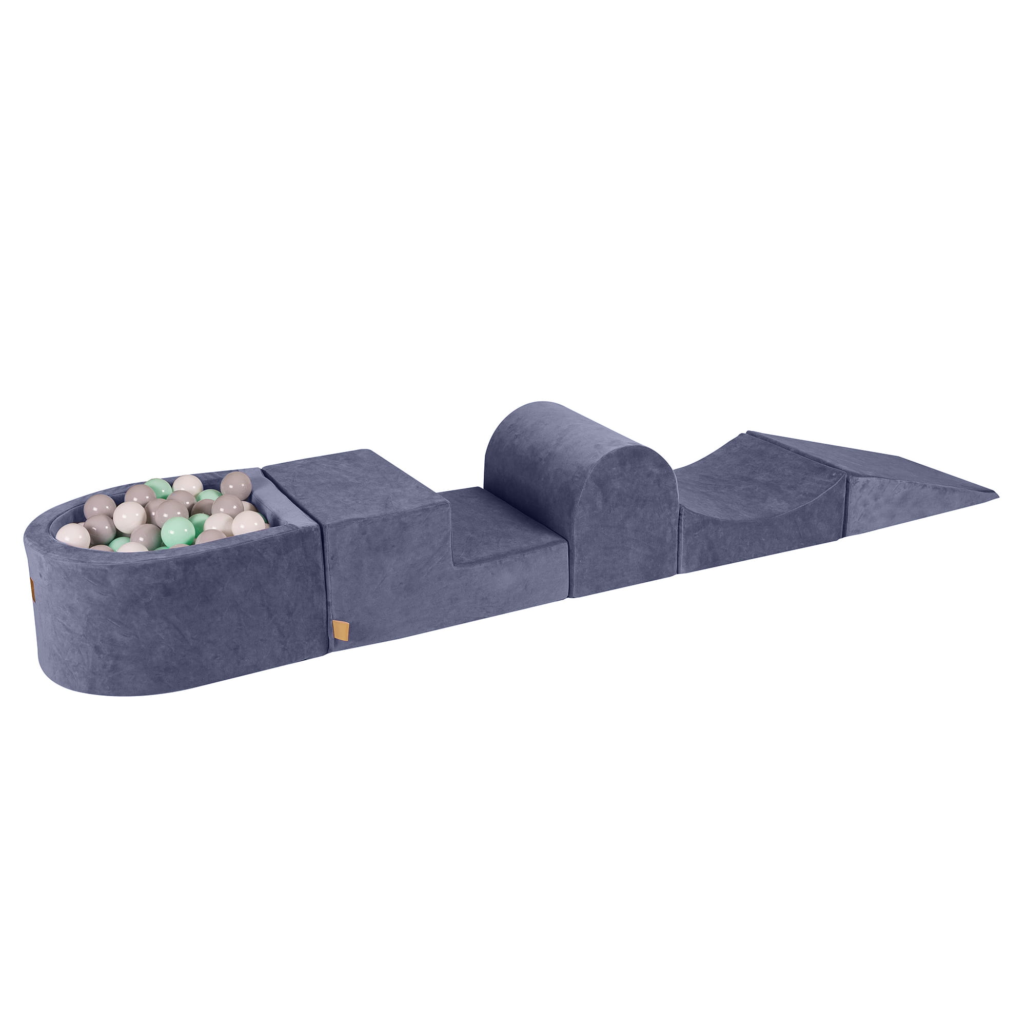 Velvet Foam Playground 5 Elements Grey-Blue