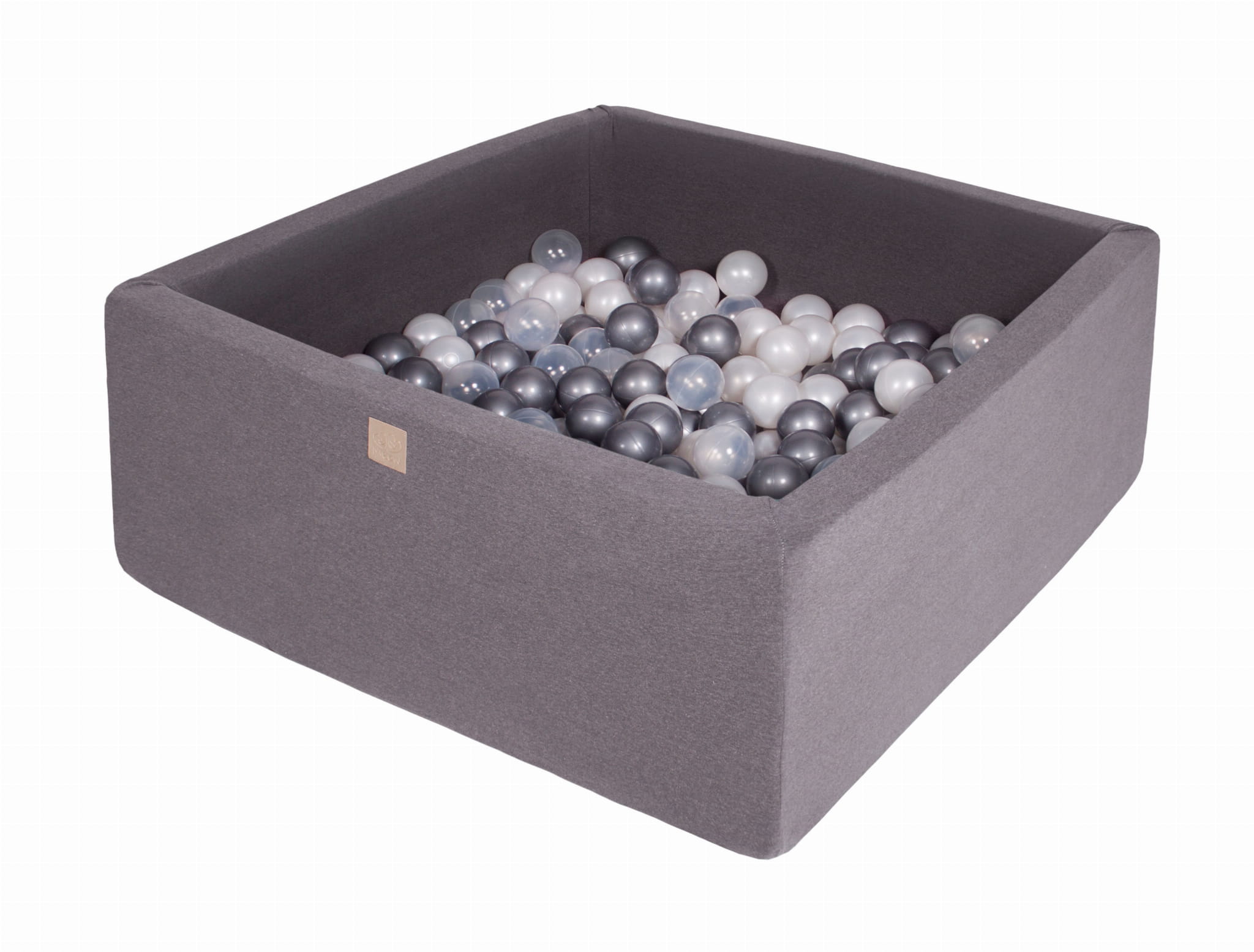 Cotton Ball Pit Dark Gray Square Meowbaby