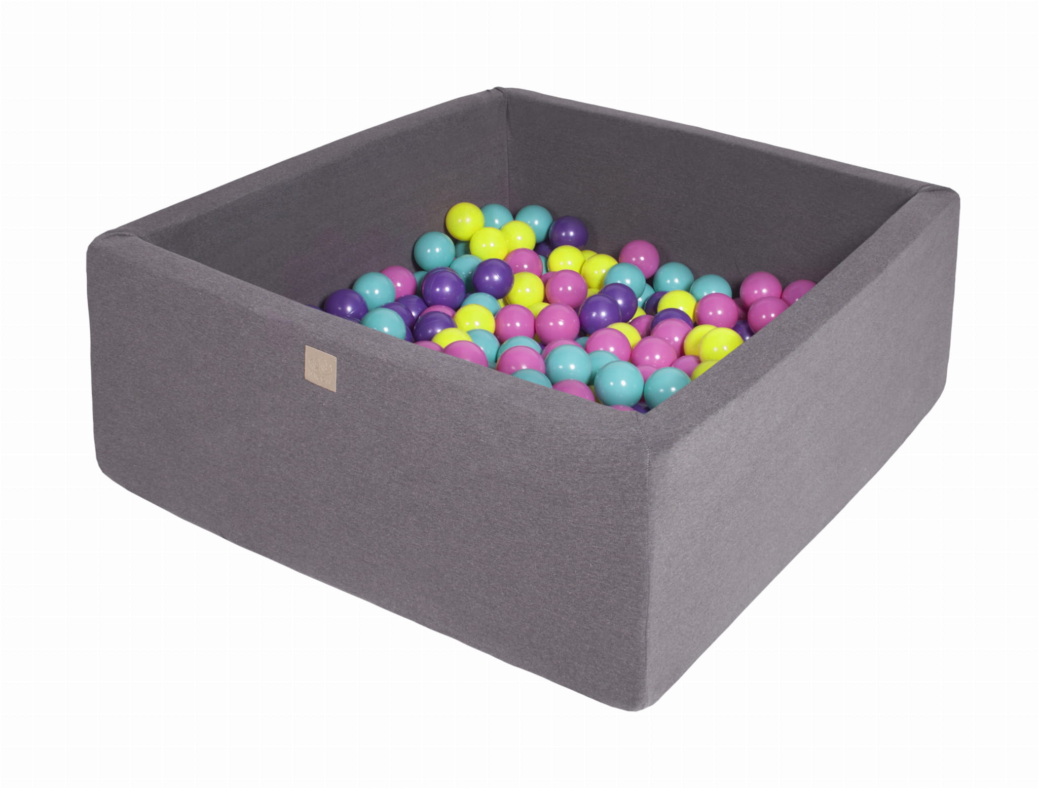 Cotton Ball Pit Dark Grey Square