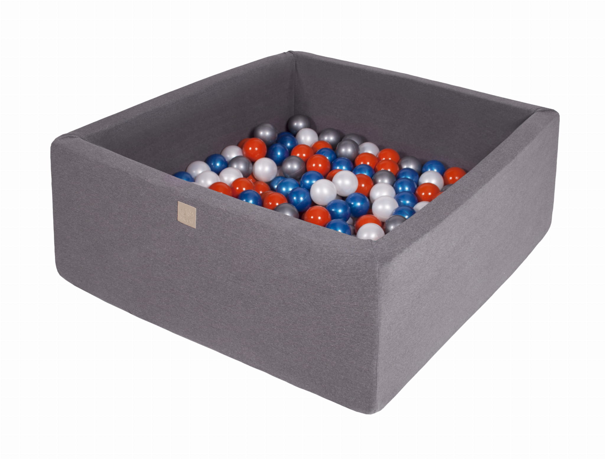 Cotton Ball Pit Dark Grey Square