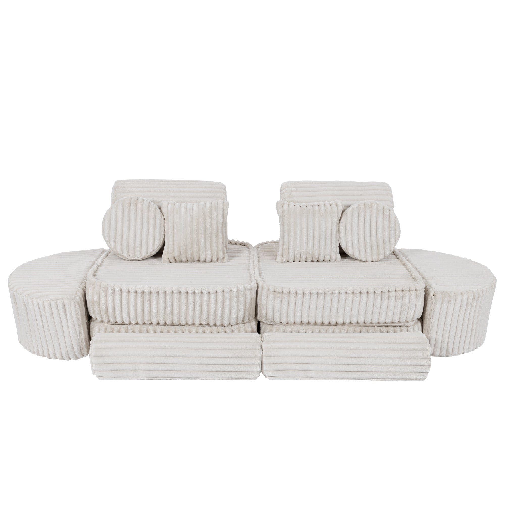 Meowbaby Churros Pocket Sofa Max Cotton Candy White