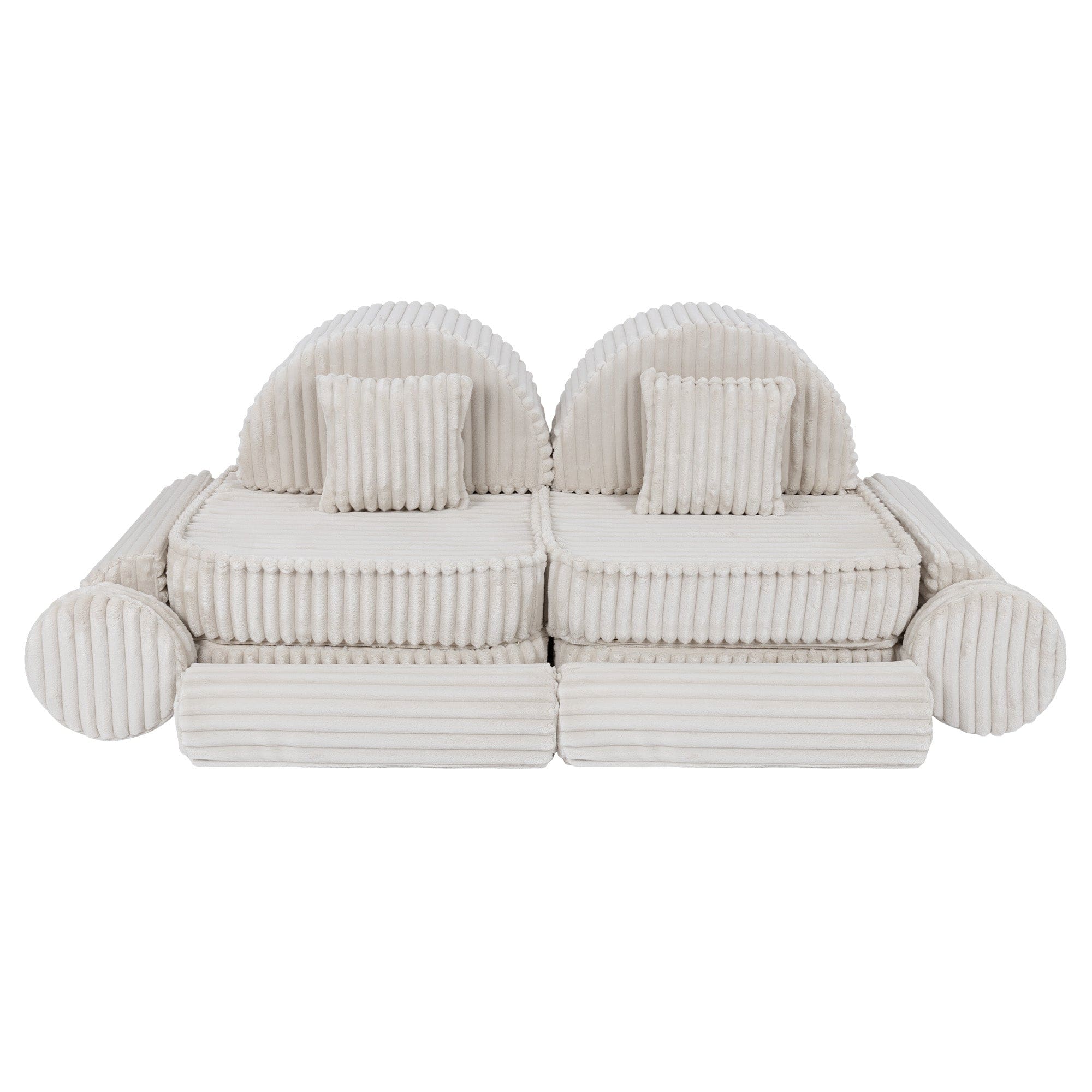 Meowbaby Churros Pocket Sofa Max Cotton Candy White