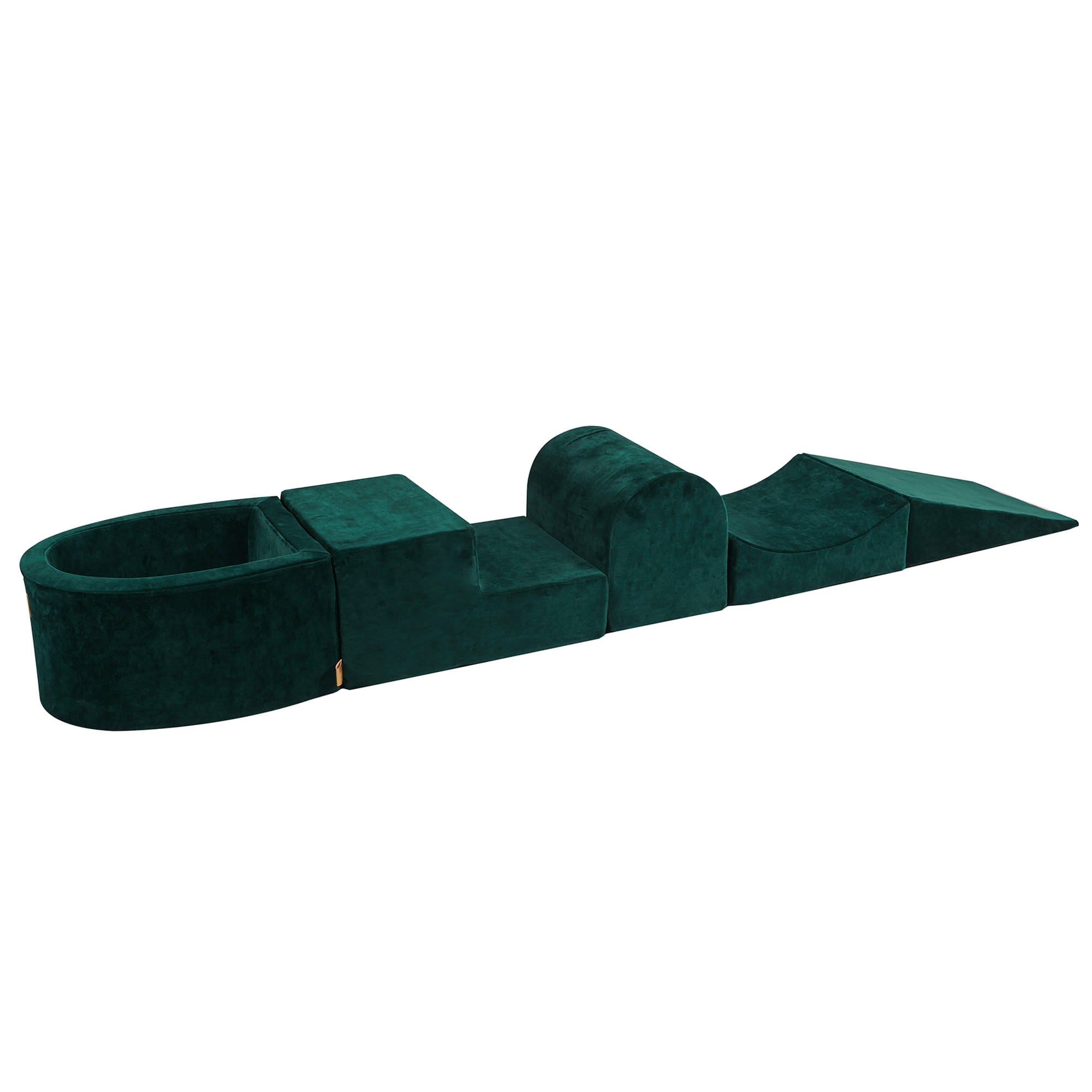 Velvet Foam Playground 5 Elements Dark green Meowbaby