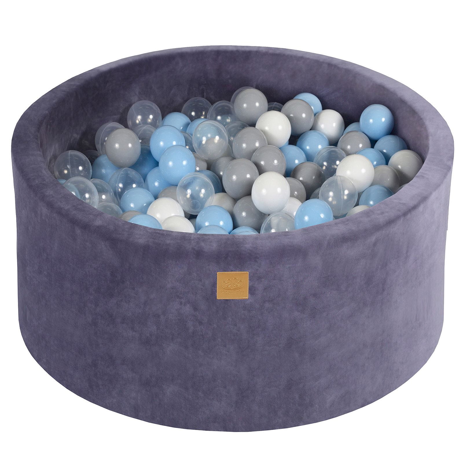 Velvet Ball Pit Grey-Blue