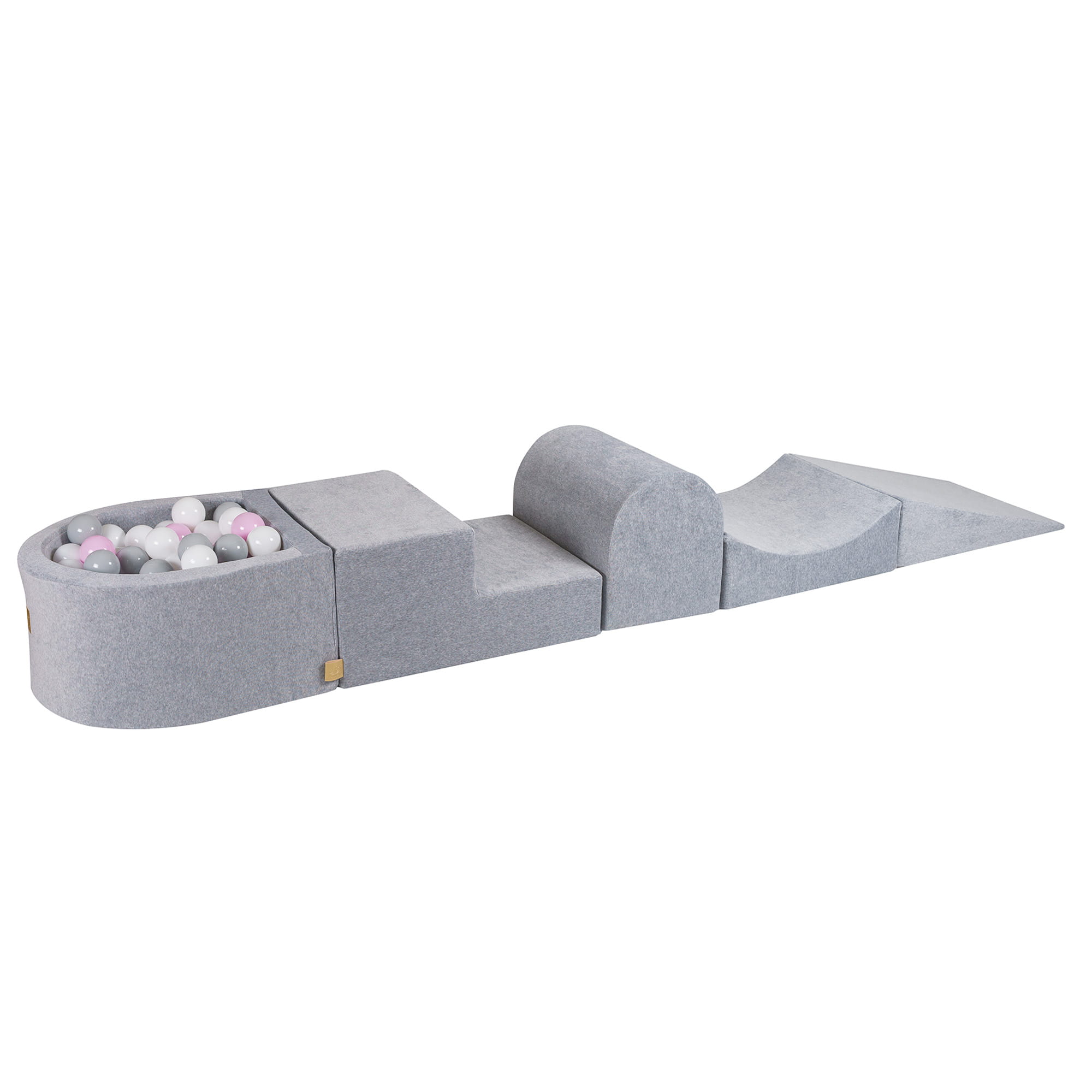 Velvet Foam Playground 5 Elements Light Grey