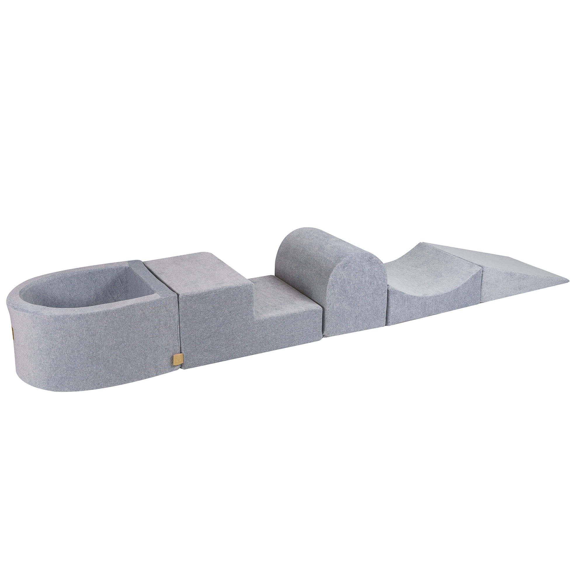 Velvet Foam Playground 5 Elements Light Grey