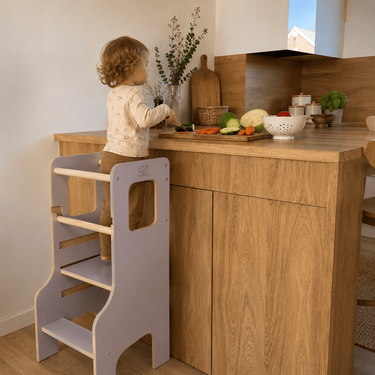 MeowBaby Asystent kuchenny MDF | Drewniany