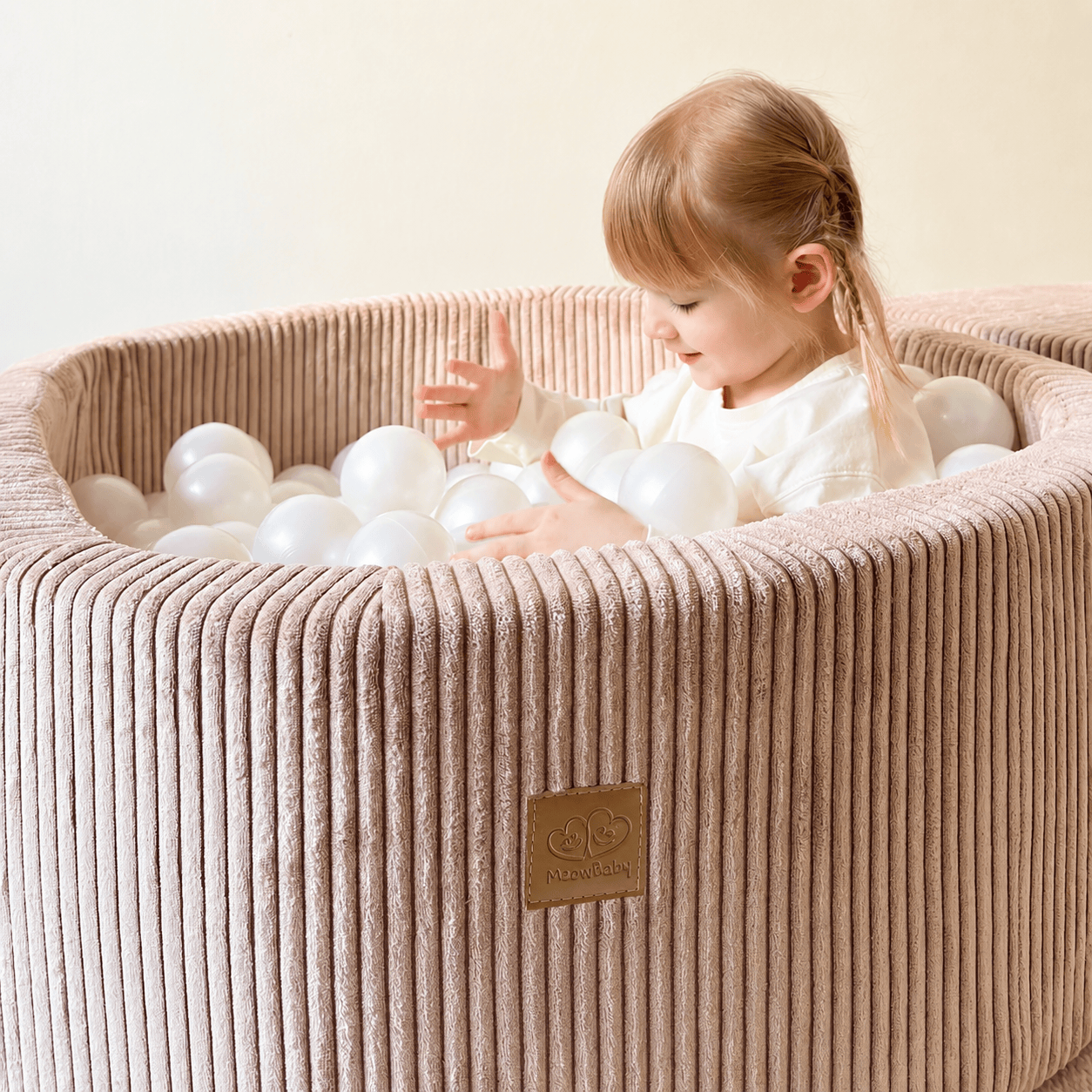 Meowbaby Basen z Kulkami dla Dziecka - Piłki do Wyboru | Aesthetic
