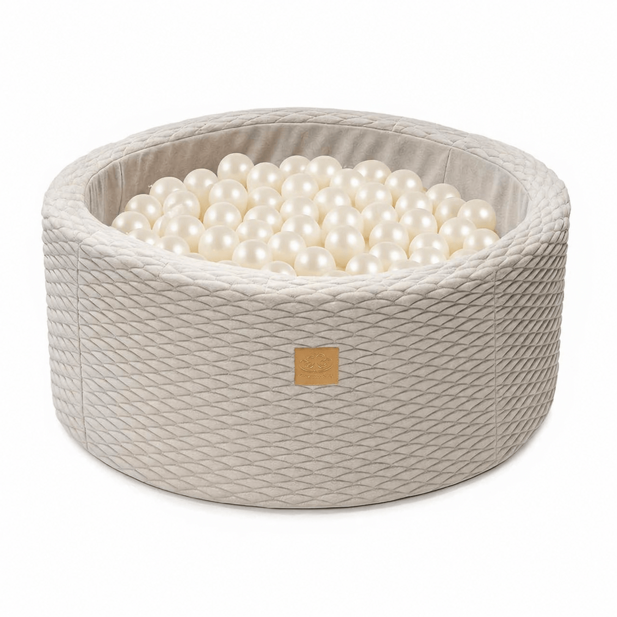 Meowbaby Basen z Kulkami dla Dziecka | Piłki do wyboru | Ivory | Dune