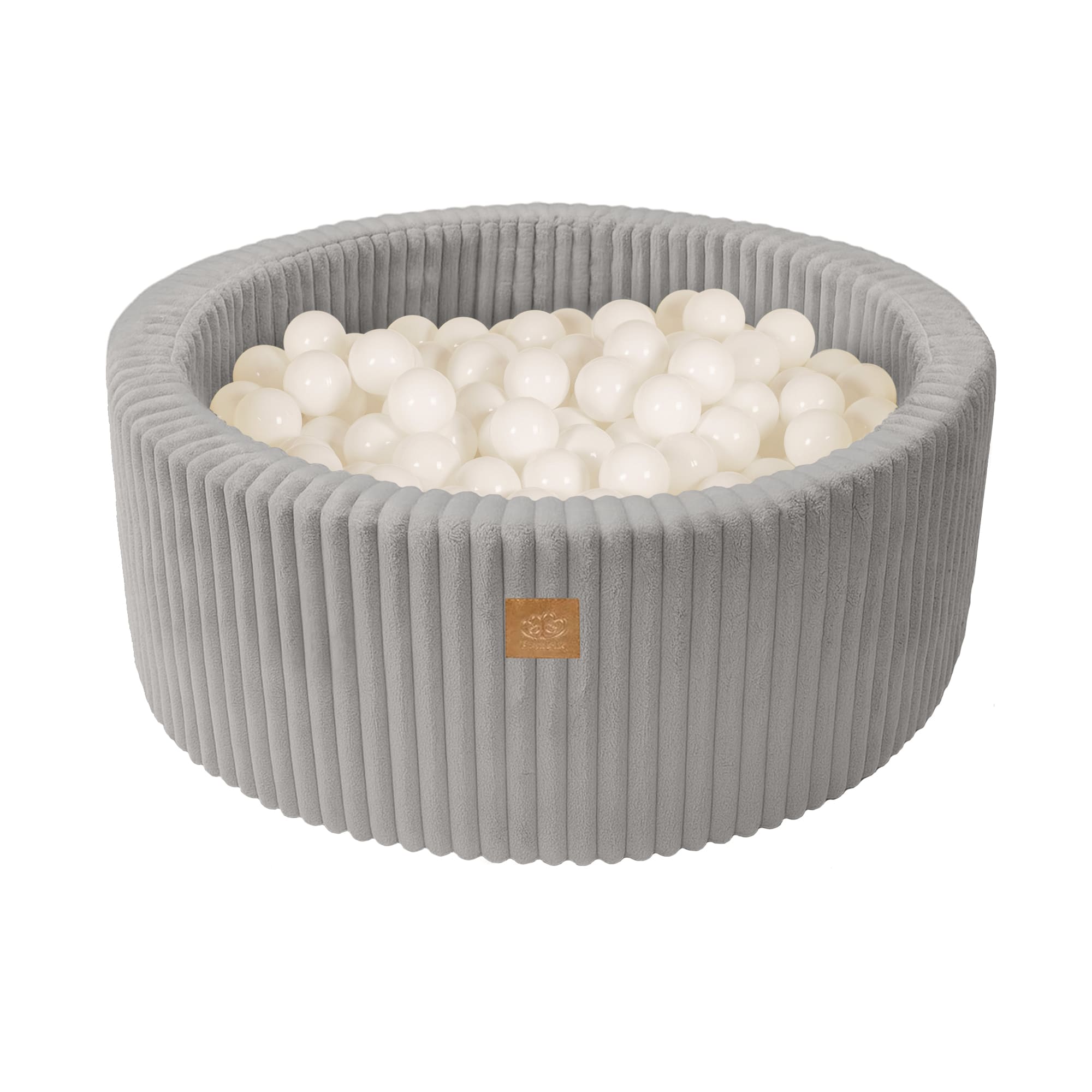 Meowbaby Basen z Kulkami dla Dziecka - Piłki do Wyboru | Moon Dust Grey | Churros