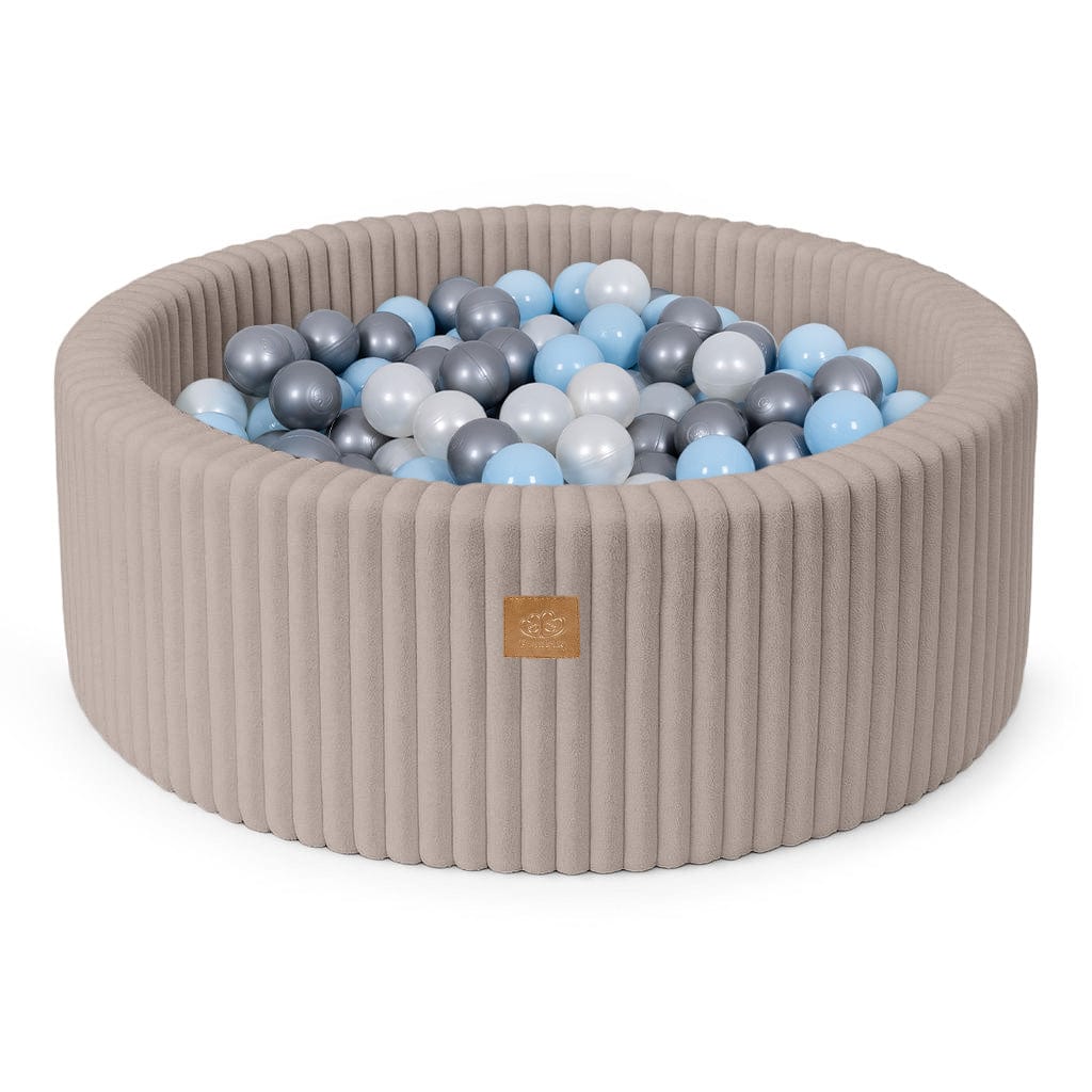 Meowbaby Basen z Kulkami dla Dziecka - Piłki do Wyboru | Pebble Beige | Churros