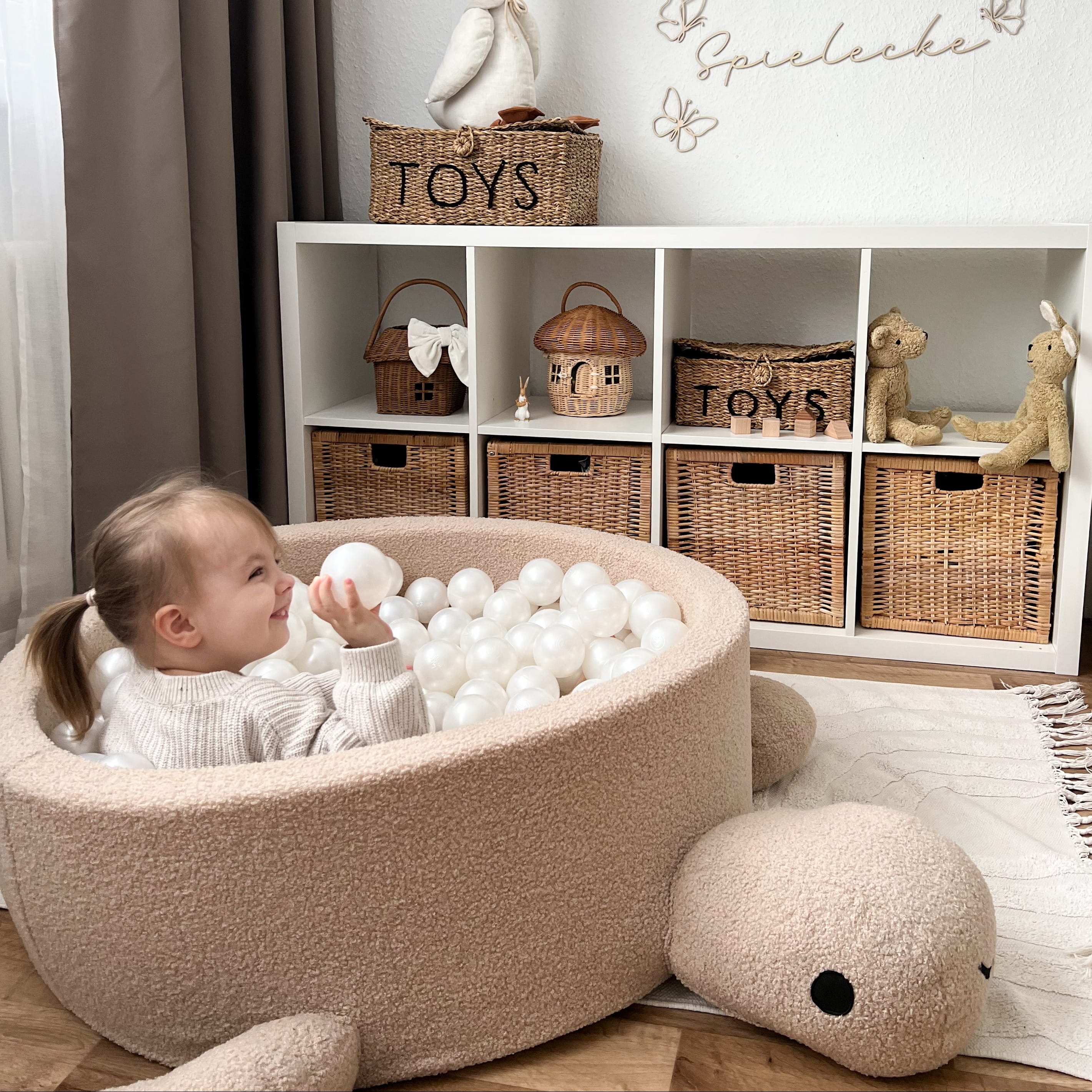 Meowbaby Basen z Kulkami dla Dziecka - Żółw | Small Teddy