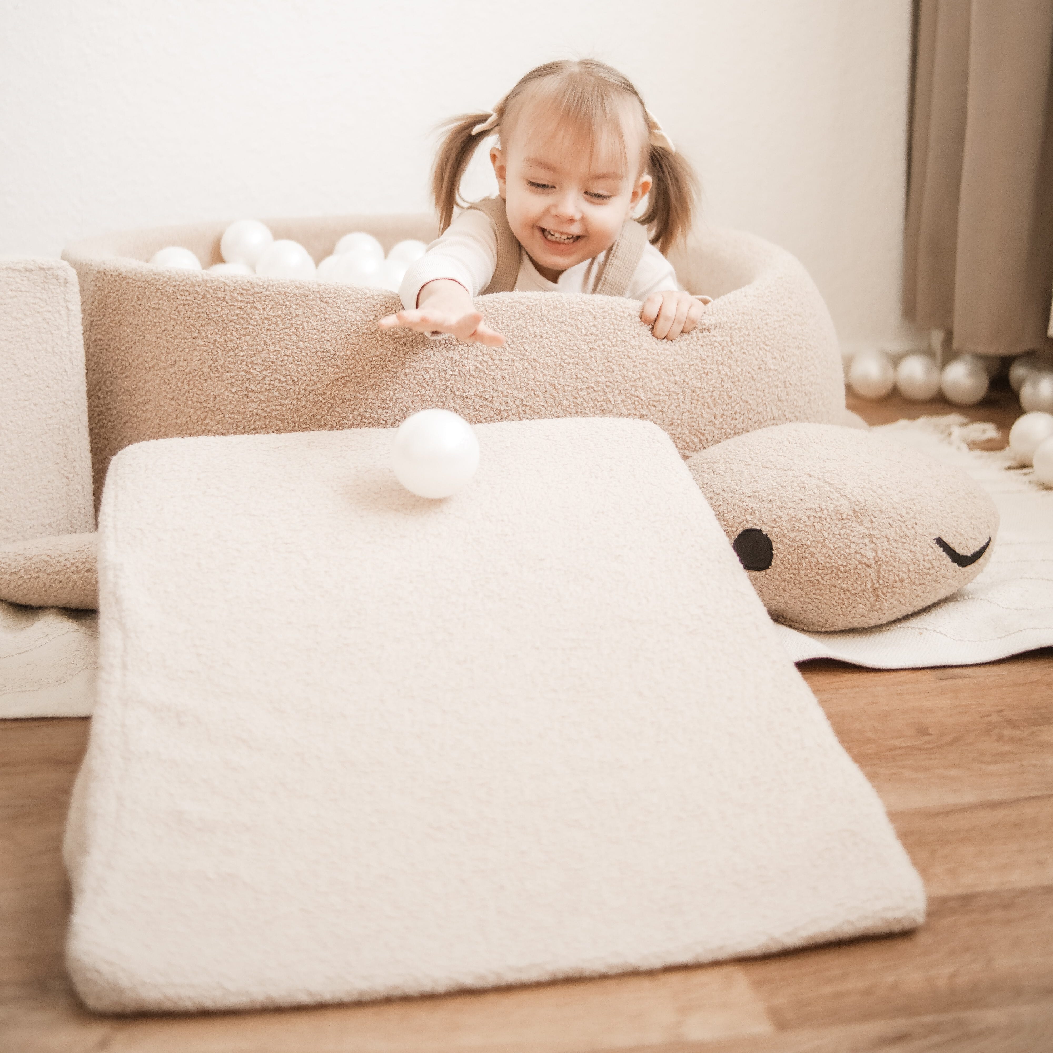 Meowbaby Basen z Kulkami dla Dziecka - Żółw | Small Teddy