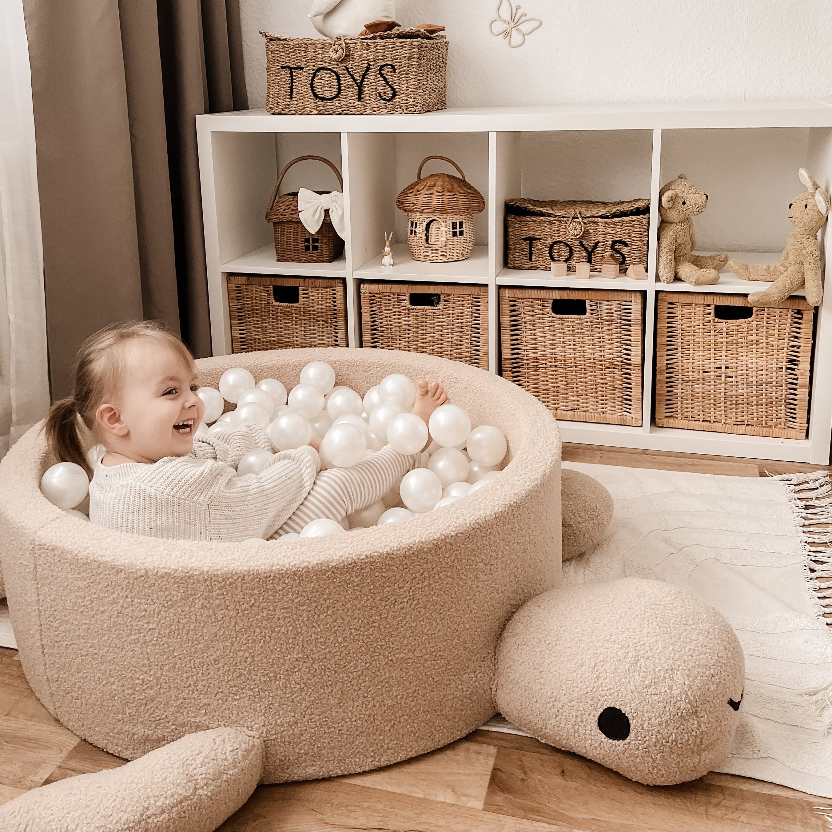 Meowbaby Basen z Kulkami dla Dziecka - Żółw | Small Teddy