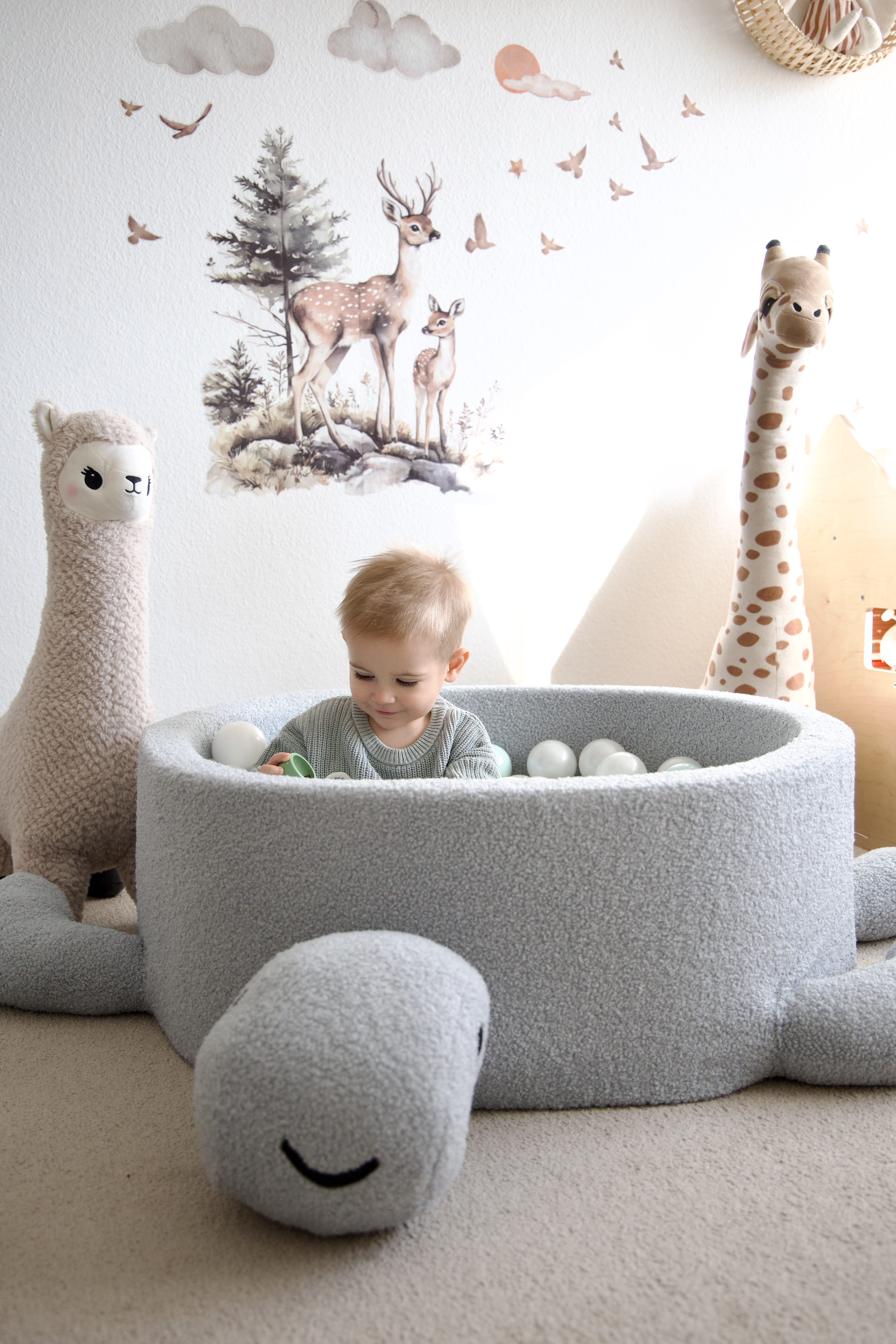 Meowbaby Basen z Kulkami dla Dziecka - Żółw | Small Teddy