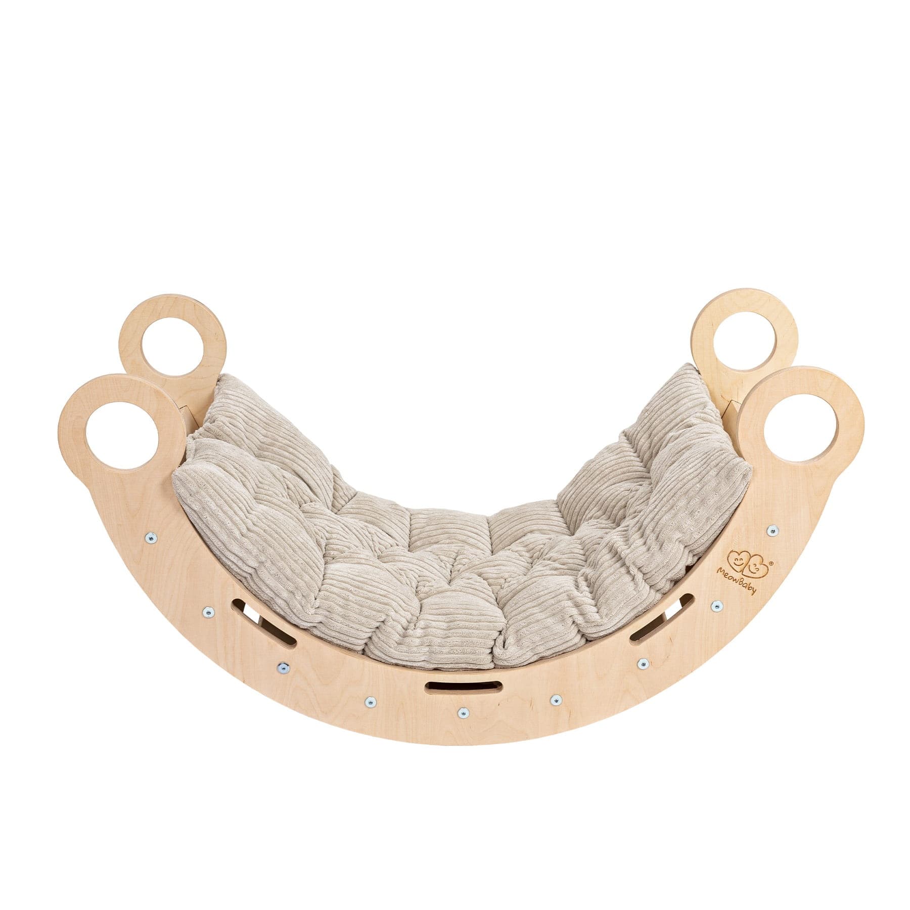 Meowbaby Bujak dla Dziecka Montessori - Dream Rocker | Naturalny