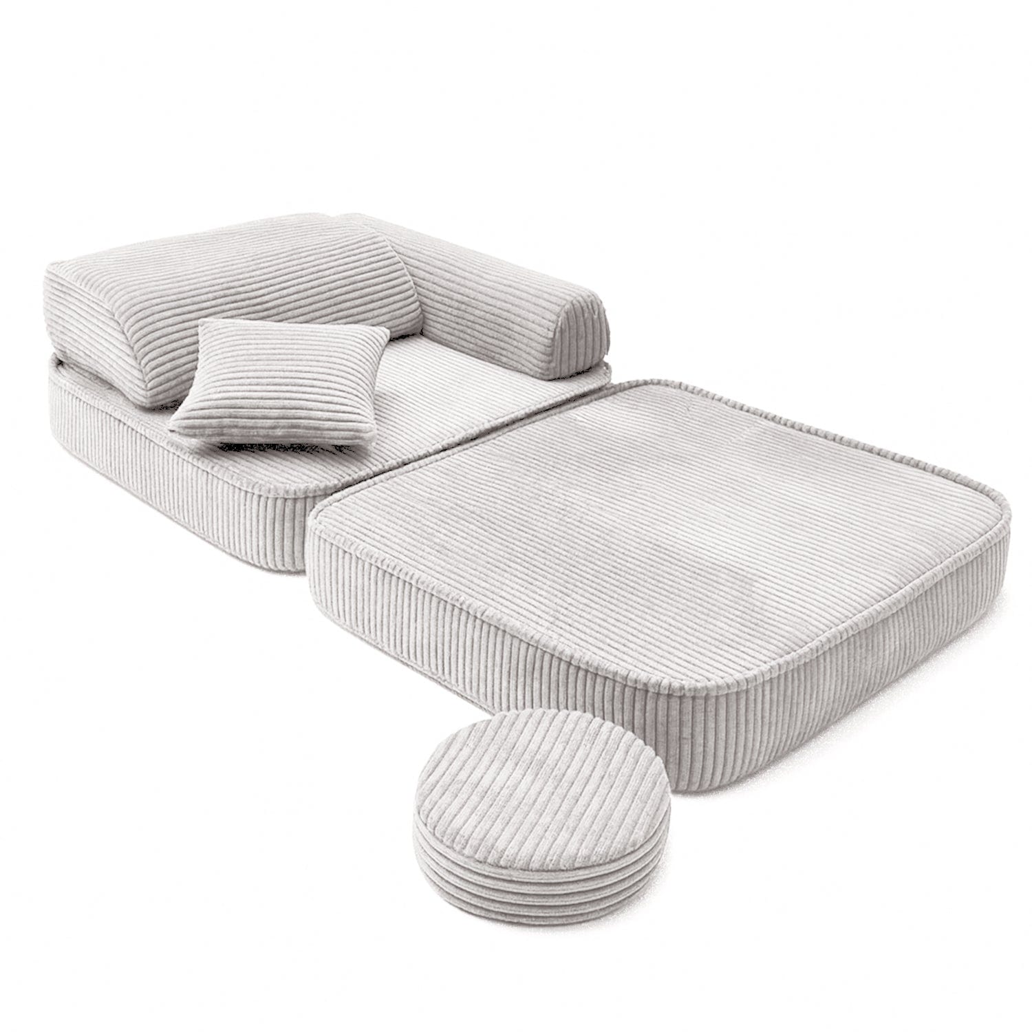 Meowbaby Fotel Modułowy dla Dziecka – 5 Elementów | Aesthetic | 60cm