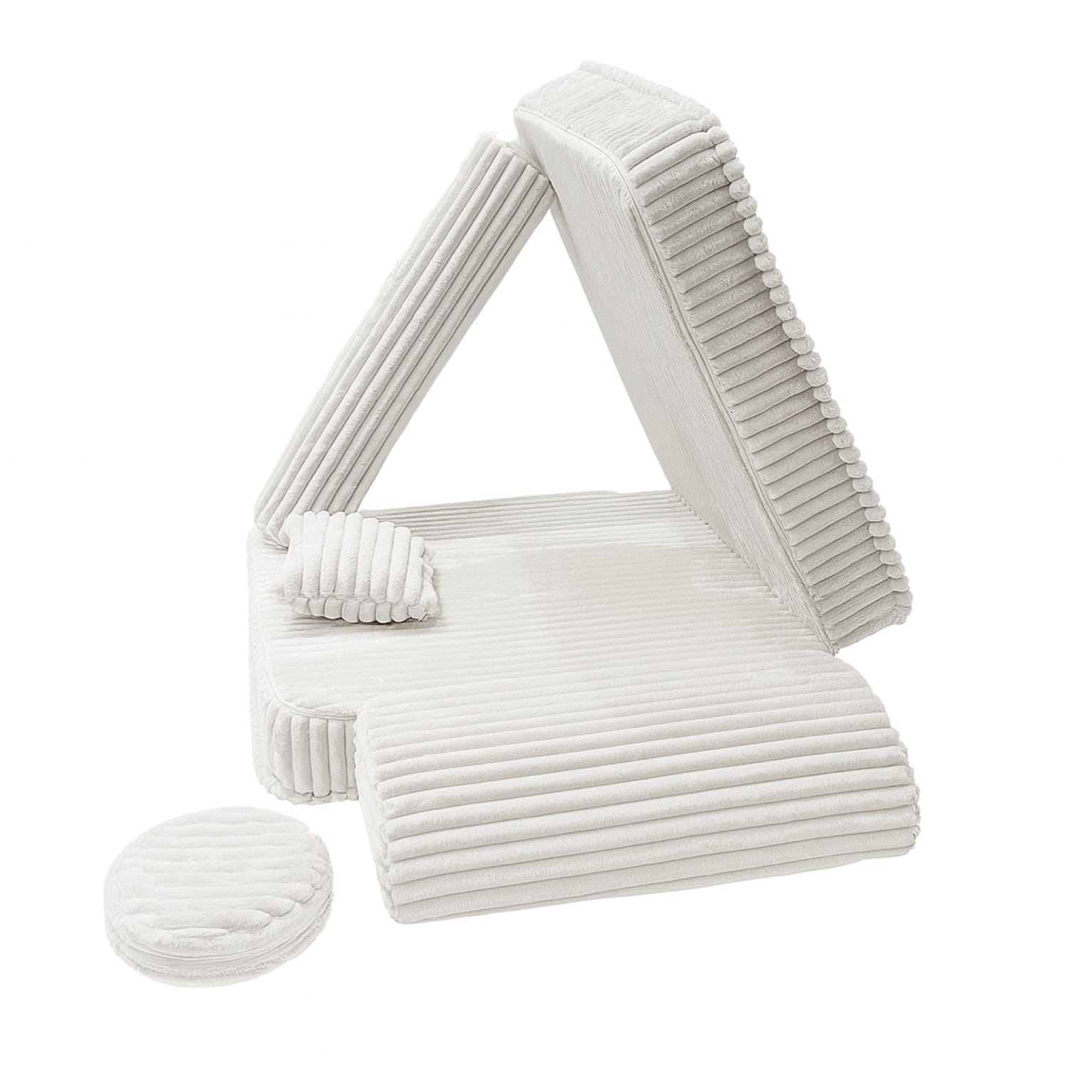 Meowbaby Fotel Modułowy dla Dziecka – 5 Elementów | Churros | 80cm