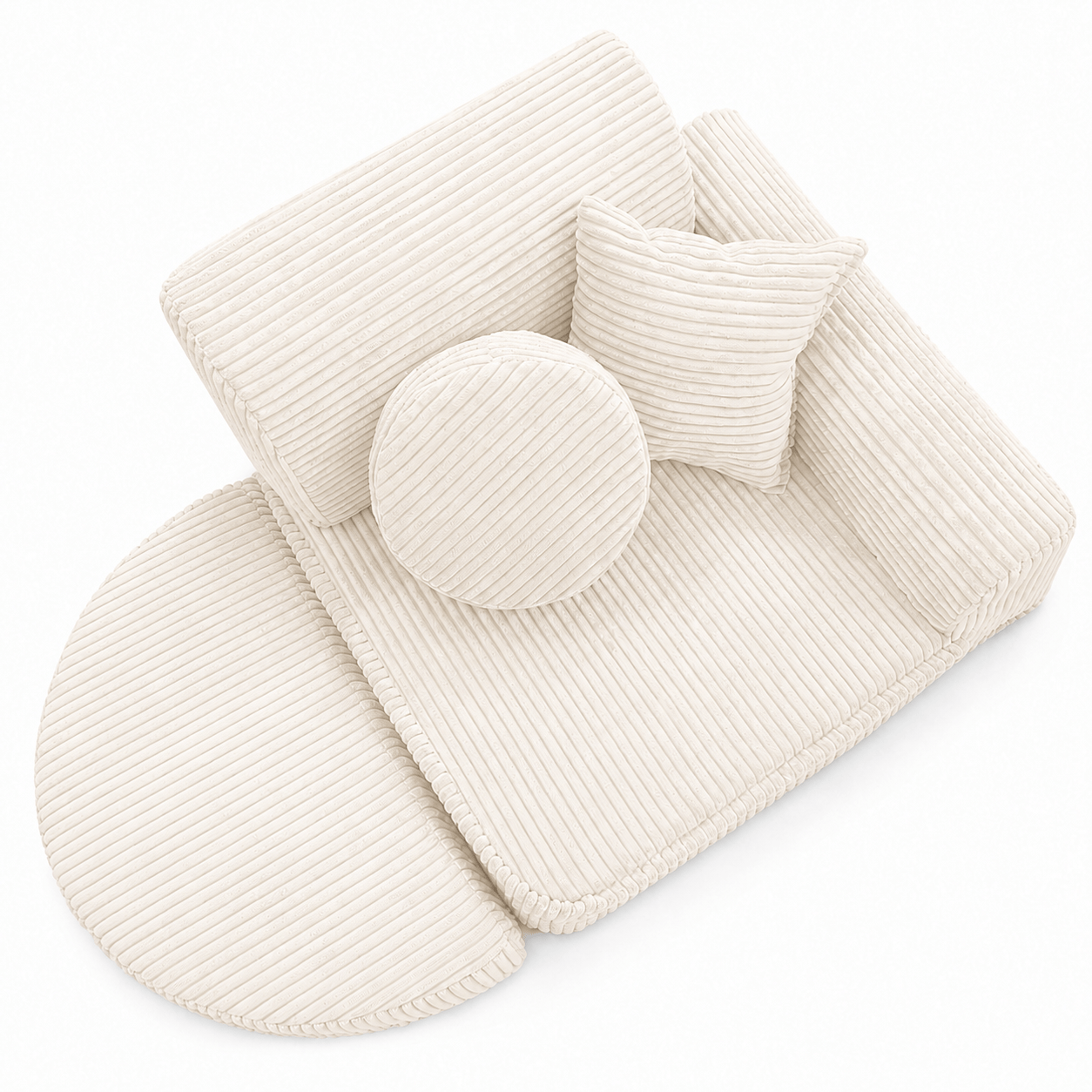 Meowbaby Fotel Modułowy dla Dziecka – 6 Elementów | Aesthetic | 60cm