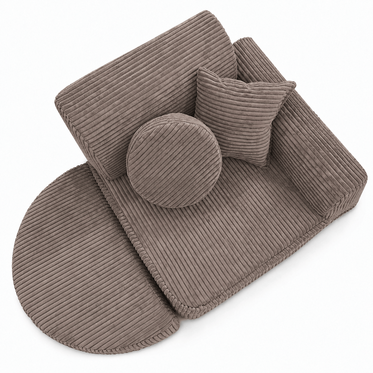 Meowbaby Fotel Modułowy dla Dziecka – 6 Elementów | Aesthetic | 60cm
