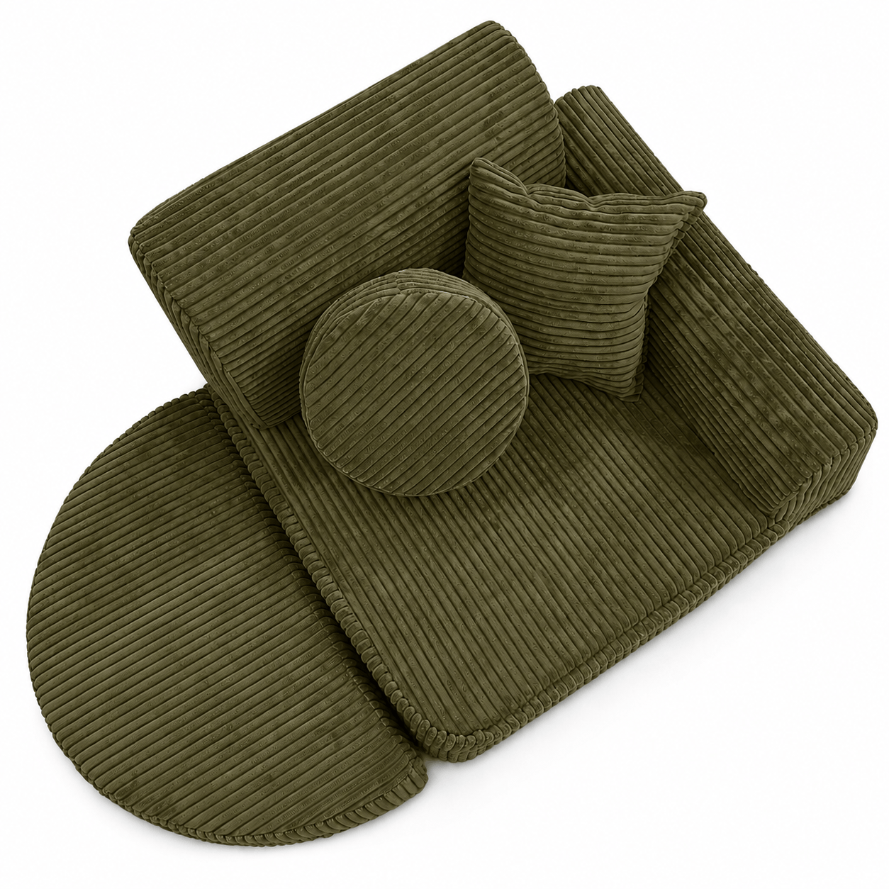 Meowbaby Fotel Modułowy dla Dziecka – 6 Elementów | Aesthetic | 60cm
