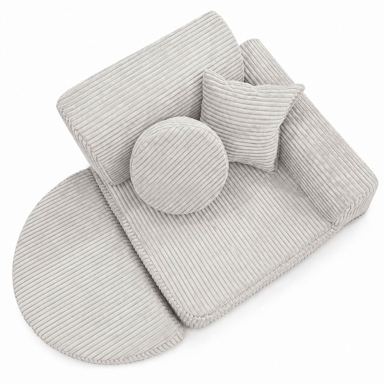 Meowbaby Fotel Modułowy dla Dziecka – 6 Elementów | Aesthetic | 60cm