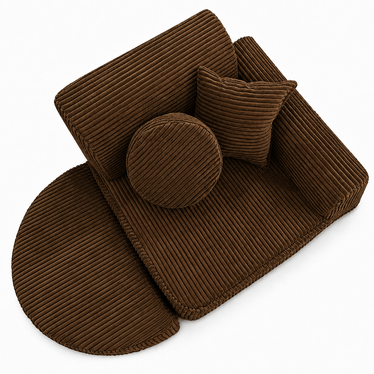Meowbaby Fotel Modułowy dla Dziecka – 6 Elementów | Aesthetic | 60cm