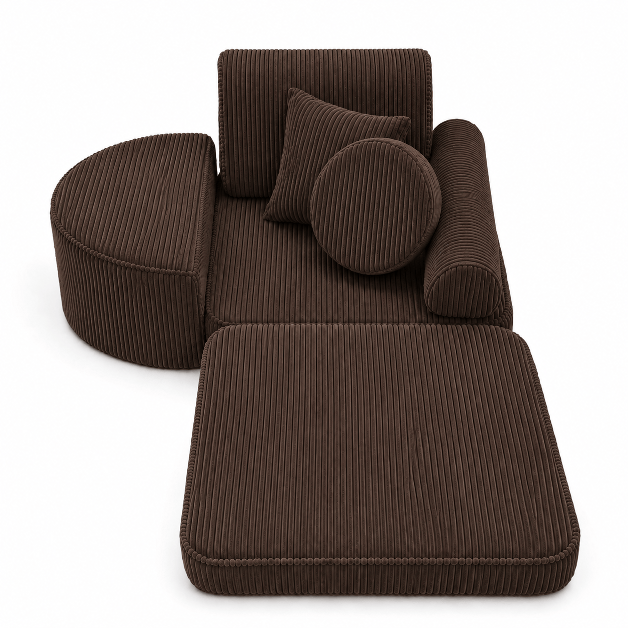 Meowbaby Fotel Modułowy dla Dziecka – 6 Elementów | Aesthetic | 60cm