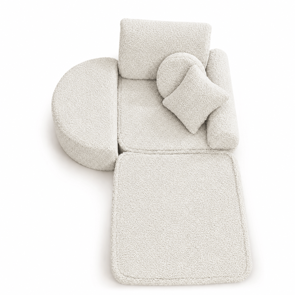 Meowbaby Fotel Modułowy dla Dziecka – 6 Elementów | Bearly | 60cm