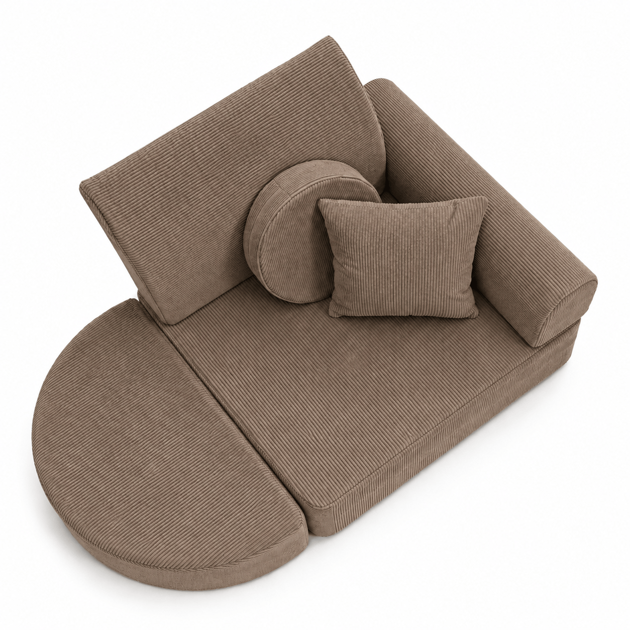 Meowbaby Fotel Modułowy dla Dziecka – 6 Elementów | Slimcord | 60cm