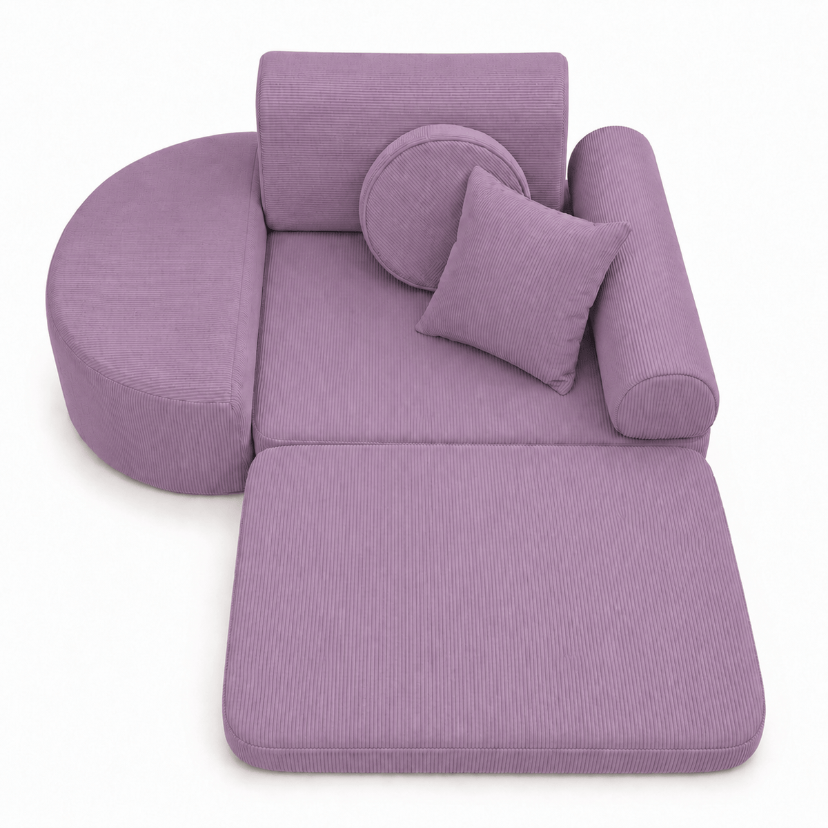 Meowbaby Fotel Modułowy dla Dziecka – 6 Elementów | Slimcord | 60cm
