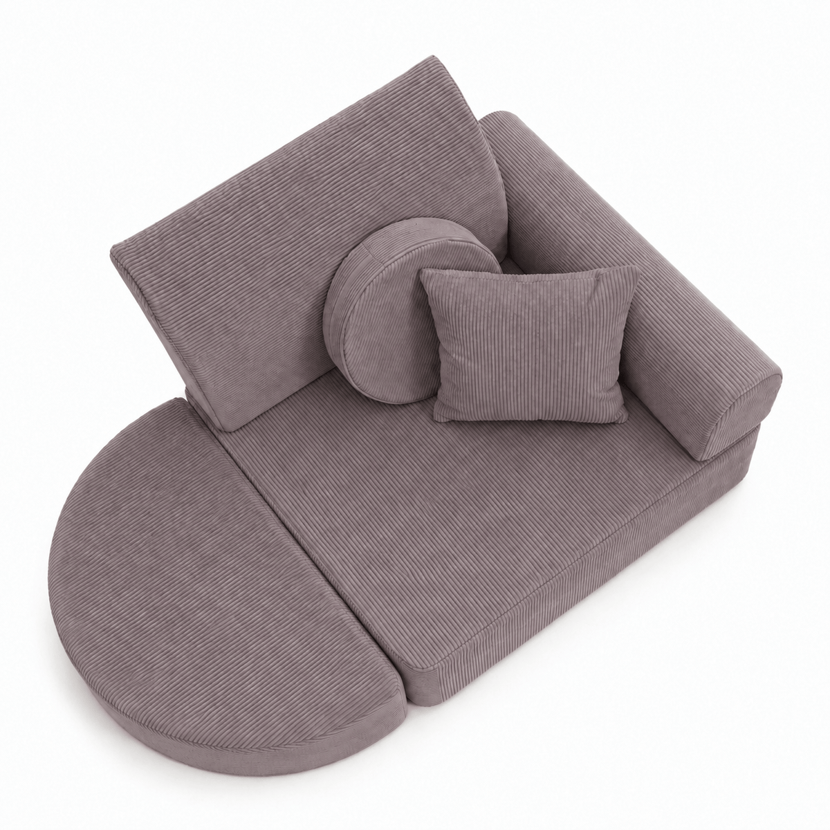 Meowbaby Fotel Modułowy dla Dziecka – 6 Elementów | Slimcord | 60cm