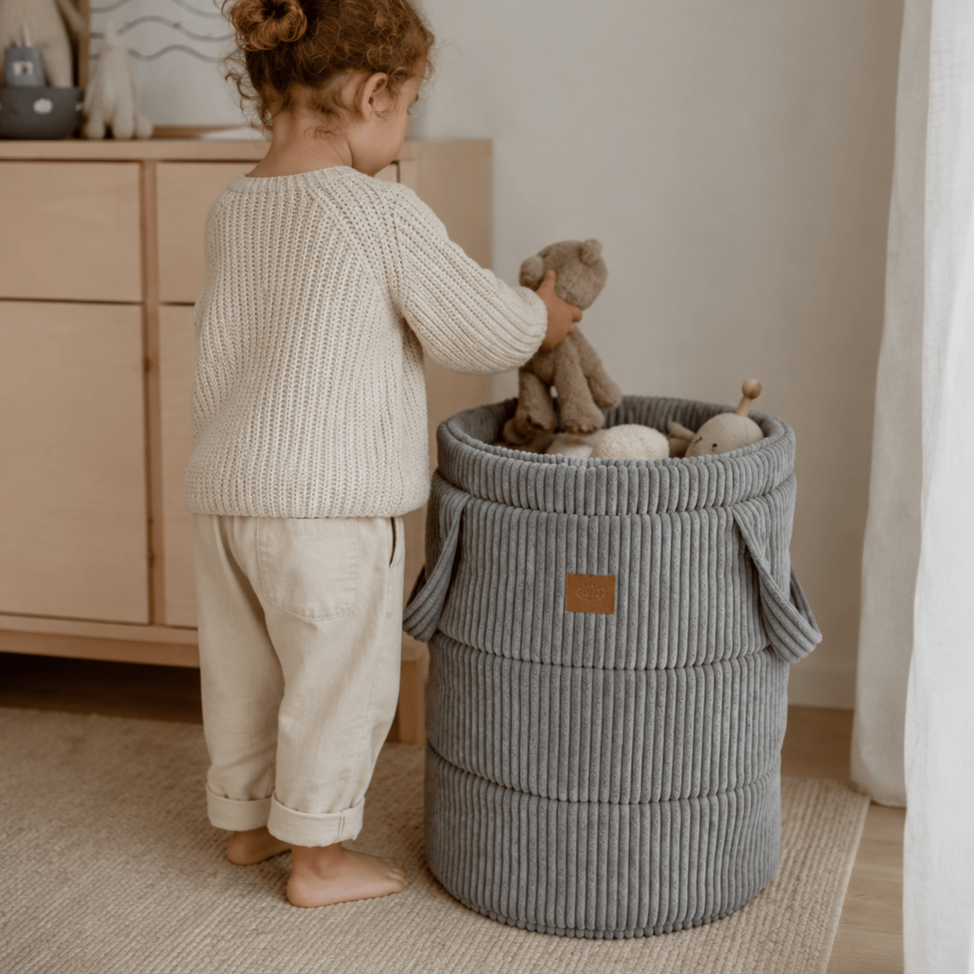 Meowbaby Kosz na Zabawki dla Dziecka – Organizer do Pokoju | Aesthetic