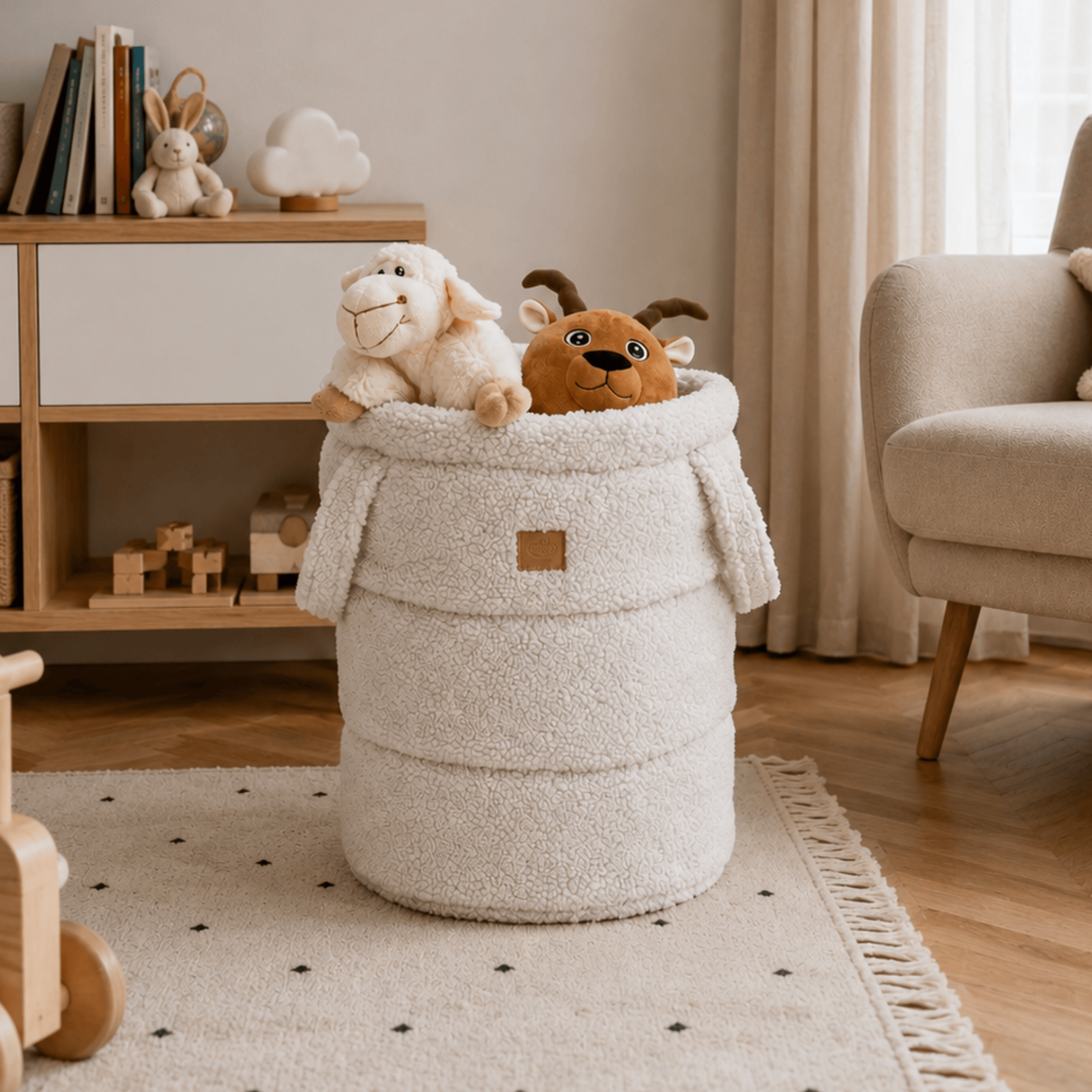 Meowbaby Kosz na Zabawki dla Dziecka – Organizer do Pokoju | Bearly